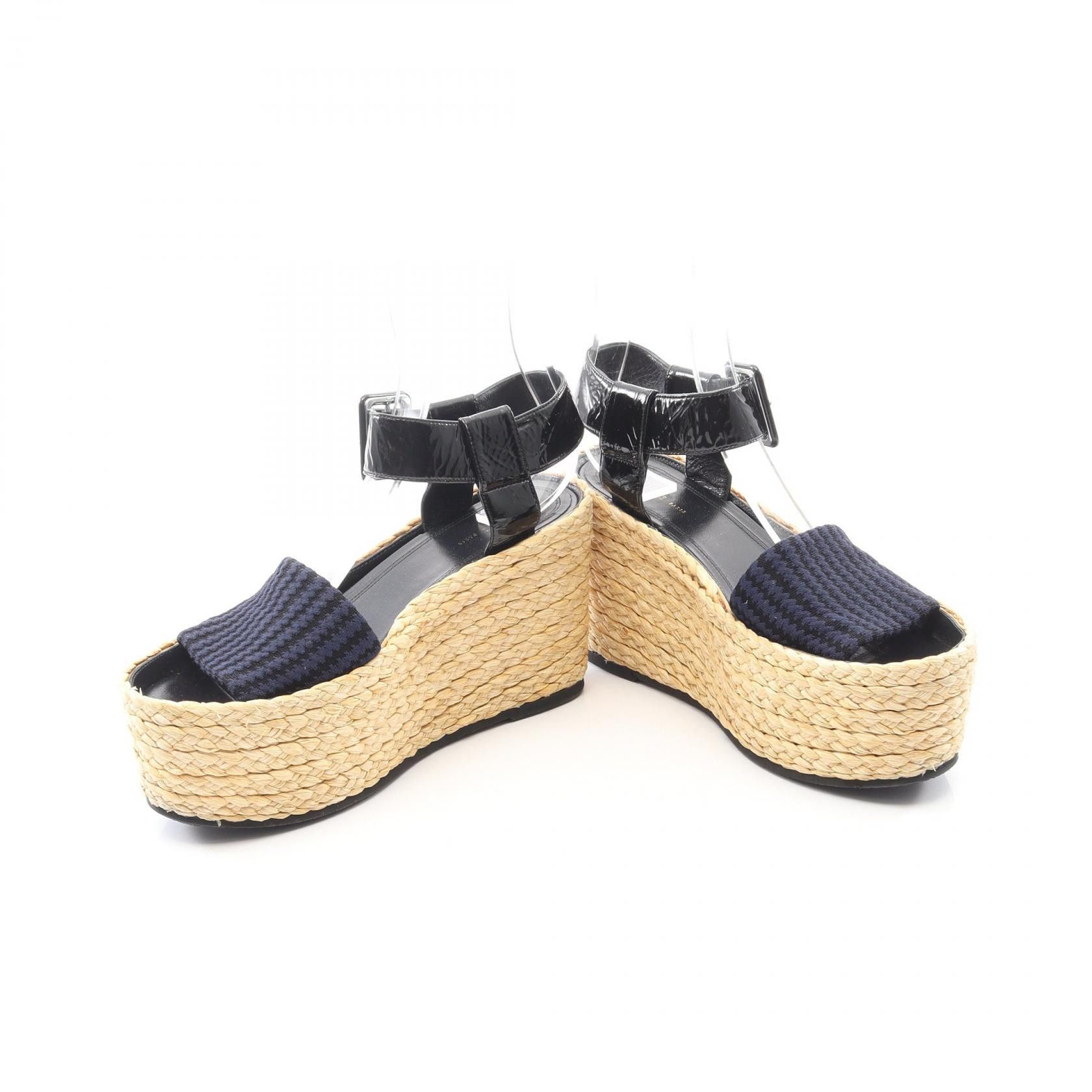Celine Celine Celine Leather Fabric Sandals Leather Shoes DUTY FREE for USA Size ONE SIZE - 3 Thumbnail