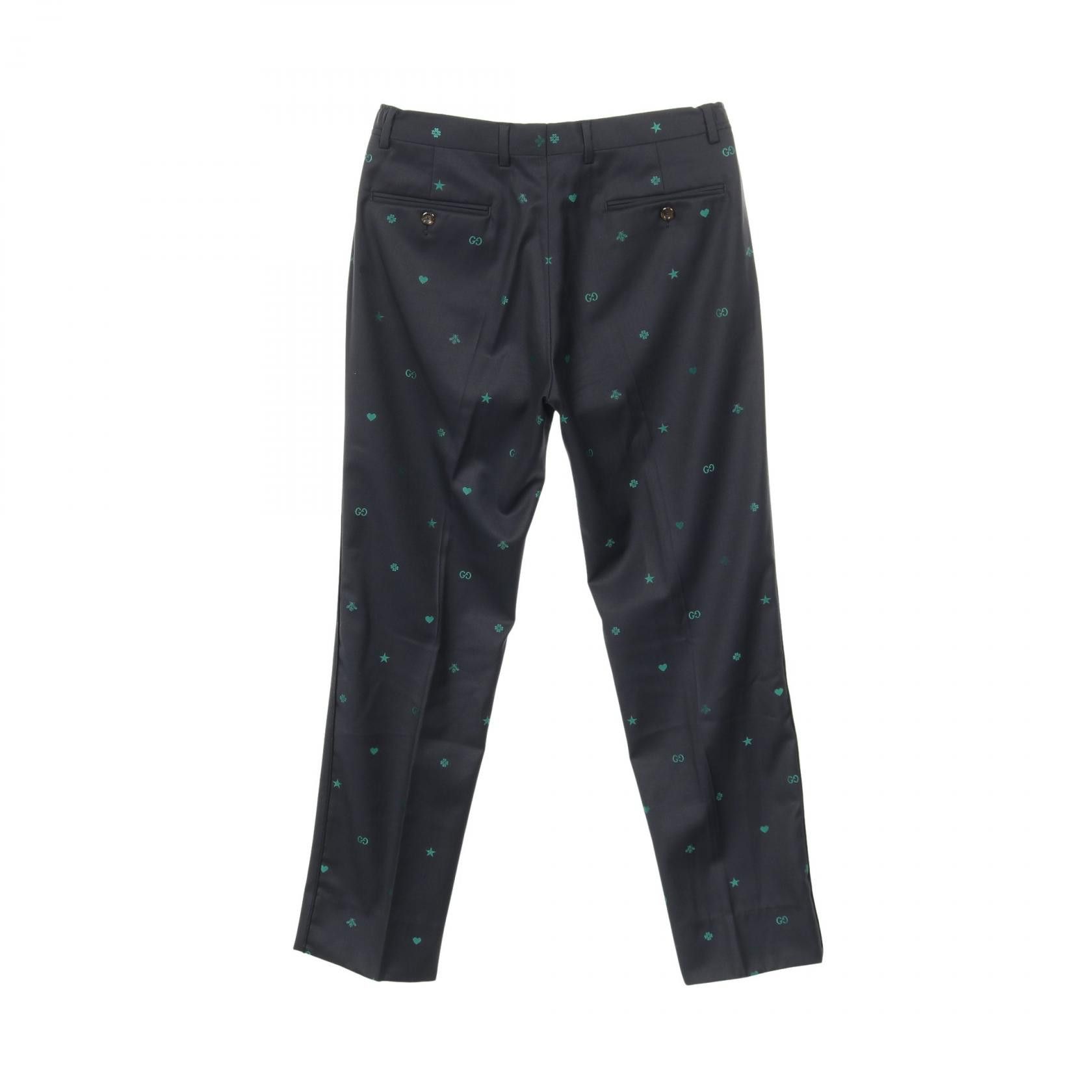 Gucci Gucci Gucci Embroidery Wool Pants Textile Pants DUTY FREE for USA Size ONE SIZE - 2 Thumbnail