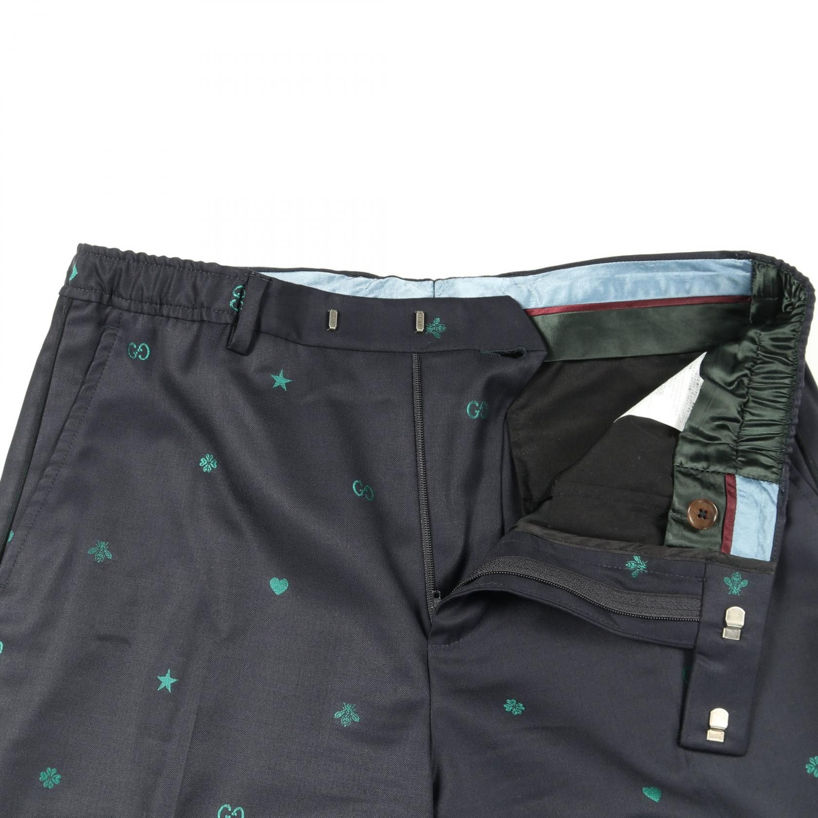 Gucci Gucci Gucci Embroidery Wool Pants Textile Pants DUTY FREE for USA Size ONE SIZE - 5 Thumbnail