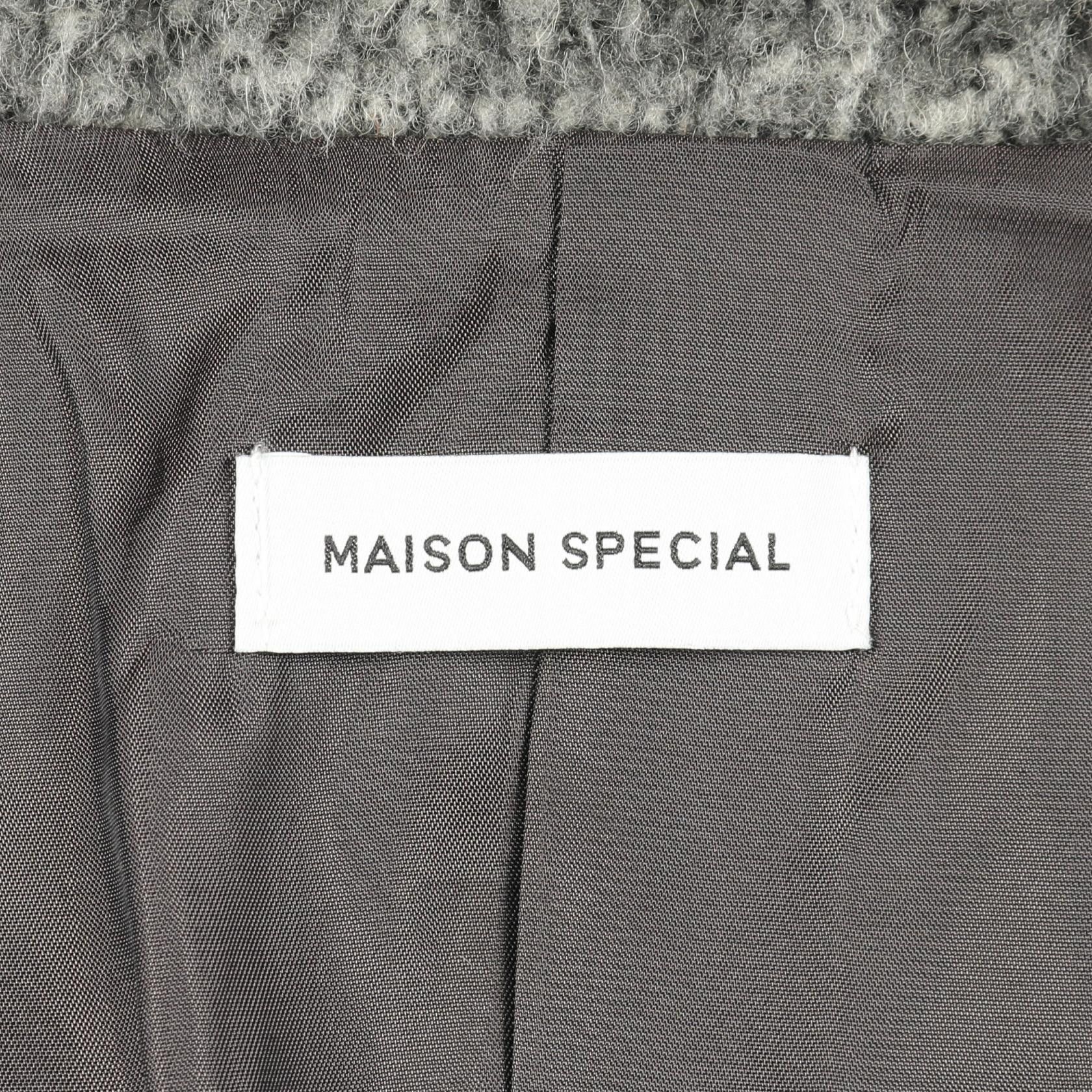 Other Other MAISON SPECIAL Shaggy Jacket Wool Polyester Jacket Textile Outerwear DUTY FREE for USA Size ONE SIZE - 3 Thumbnail