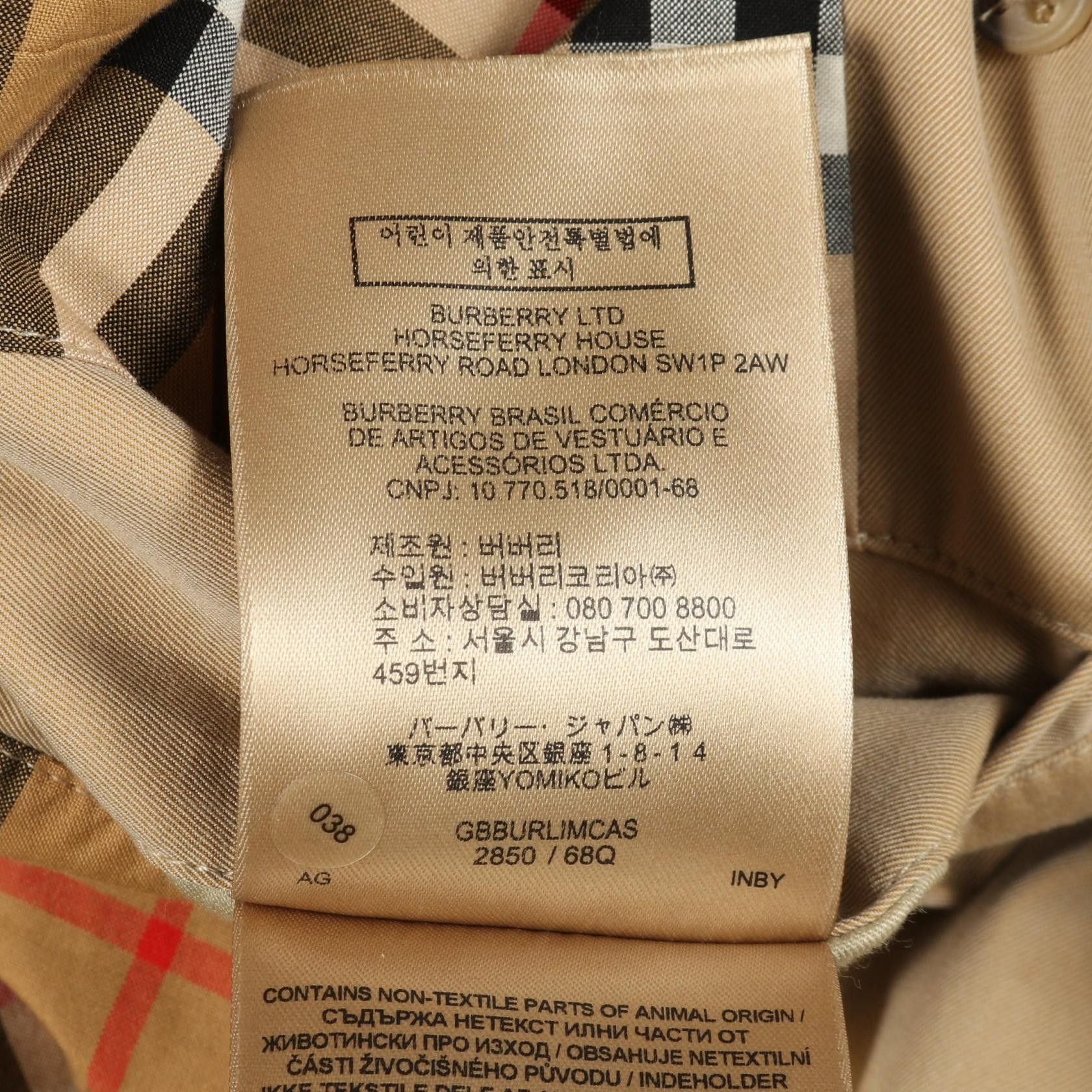 Burberry Burberry Burberry Westminster Heritage Cotton Trench Coat Textile Outerwear DUTY FREE for USA Size ONE SIZE - 4 Thumbnail