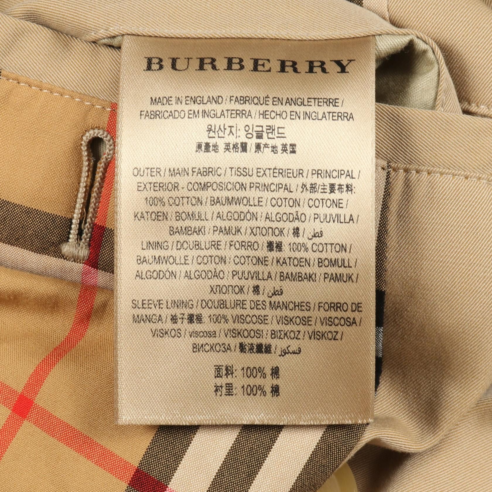 Burberry Burberry Burberry Westminster Heritage Cotton Trench Coat Textile Outerwear DUTY FREE for USA Size ONE SIZE - 5 Thumbnail