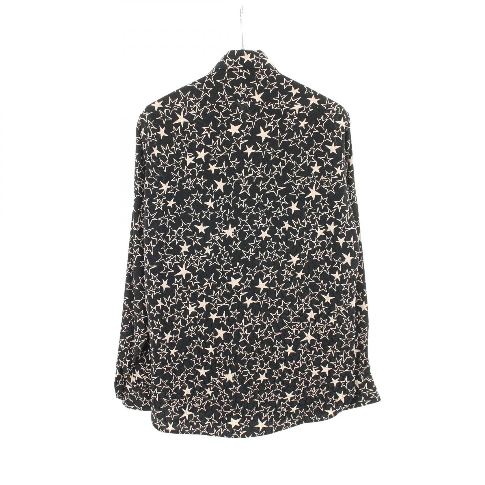 Yves Saint Laurent Yves Saint Laurent Saint Laurent Paris Star Silk Shirt Textile Tops 564172 DUTY FREE for USA Size ONE SIZE - 2 Thumbnail