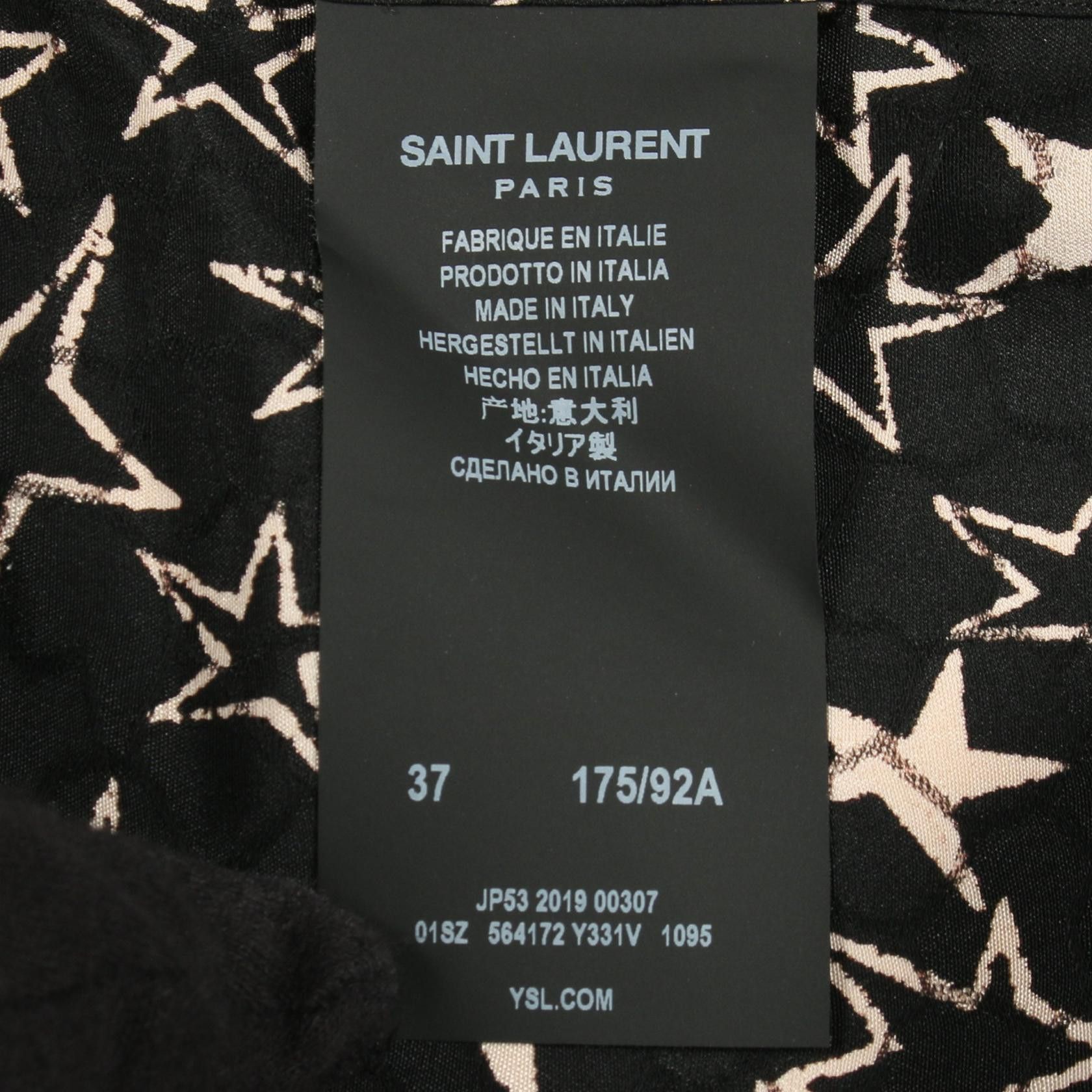 Yves Saint Laurent Yves Saint Laurent Saint Laurent Paris Star Silk Shirt Textile Tops 564172 DUTY FREE for USA Size ONE SIZE - 5 Thumbnail