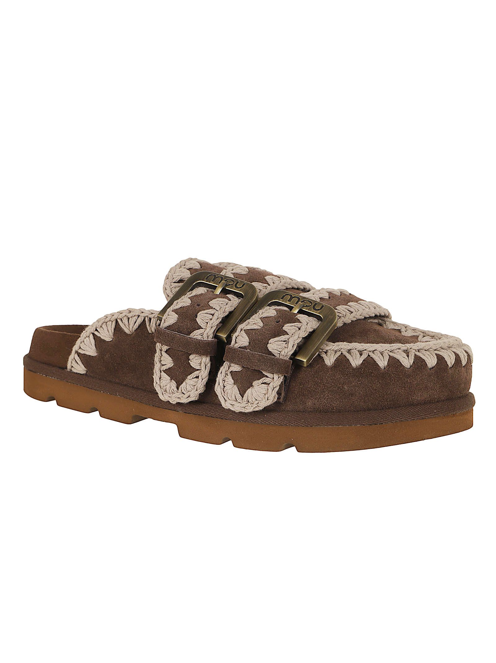 Mou Mou Suede Leather Sabot Sandals IT 37 Women - USA Duties Paid Size US 7 / IT 37 - 3 Thumbnail