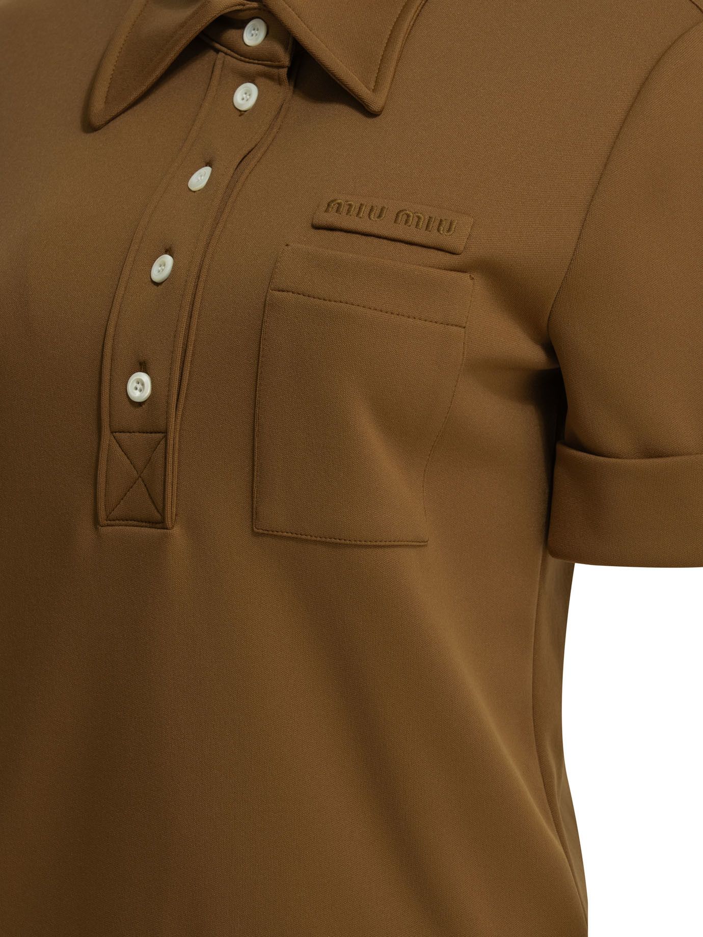 Miu Miu Miu Miu Polo Shirt With Buttons And Logo tag size 40 Women - USA Duties Paid Size S / US 4 / IT 40 - 4 Thumbnail