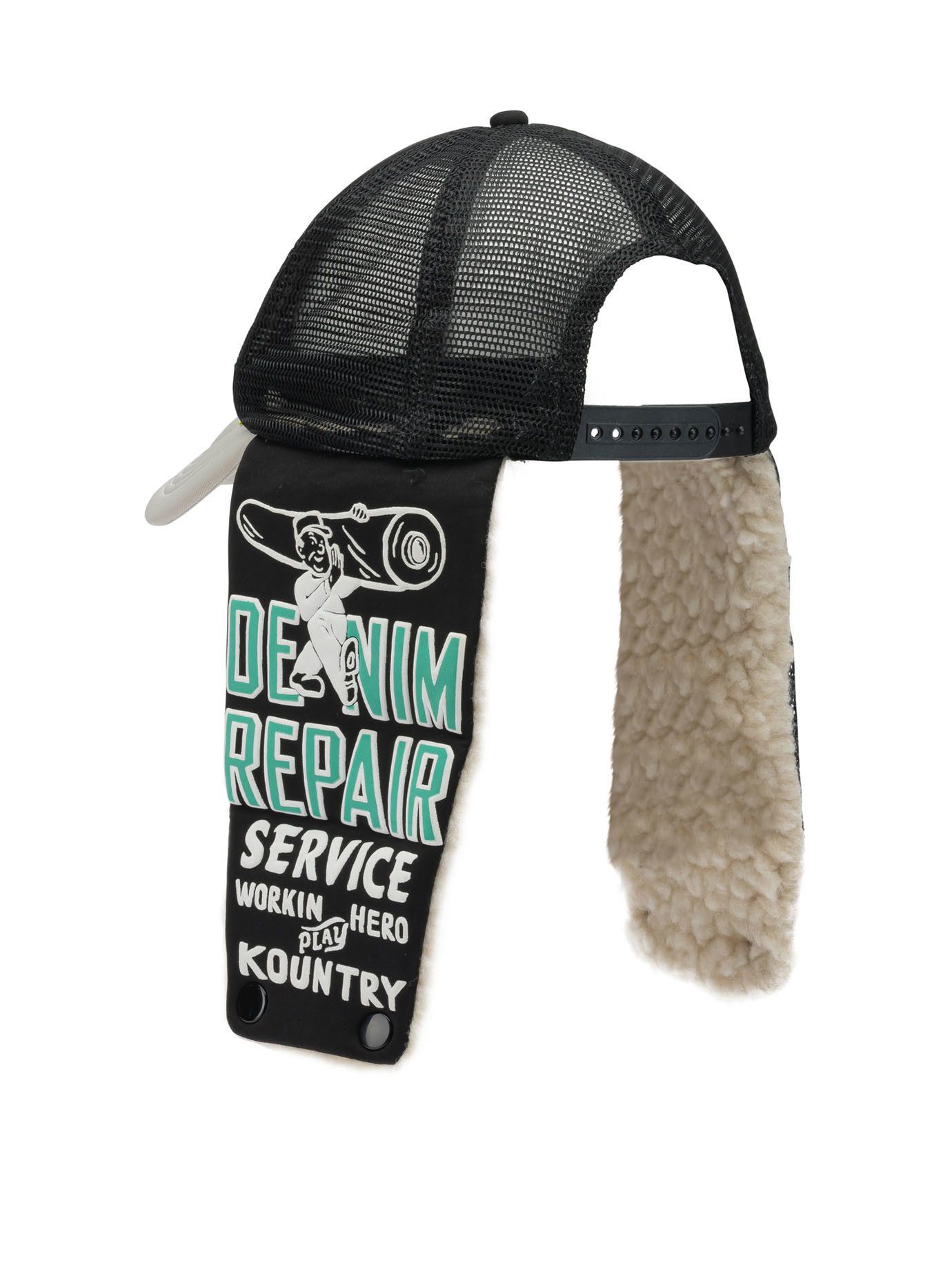 Kapital Kapital Denim Repair Service Lumber Trucker Hat tag size UNI Men - USA Duties Paid Size ONE SIZE - 3 Thumbnail