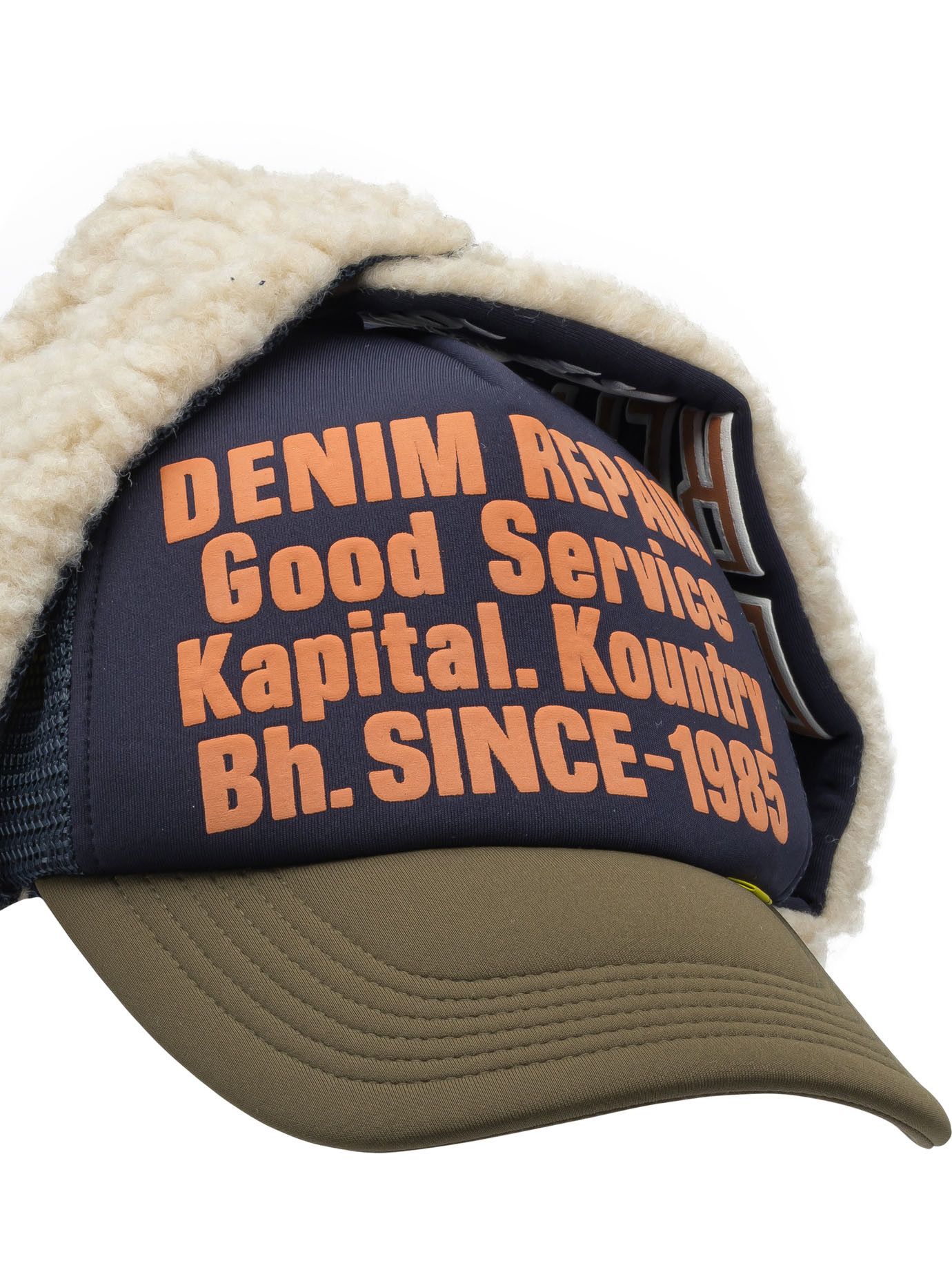 Kapital Kapital Denim Repair Service Lumber Trucker Hat tag size UNI Men - USA Duties Paid Size ONE SIZE - 4 Thumbnail