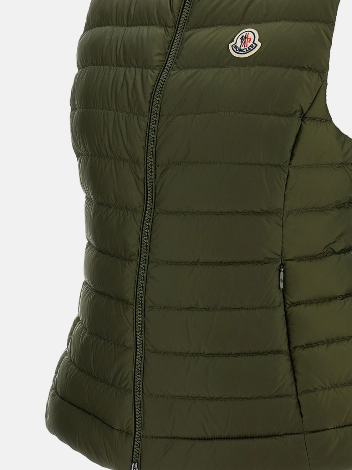 Moncler Moncler Waistcoat Woman Green Size L / US 10 / IT 46 - 3 Thumbnail