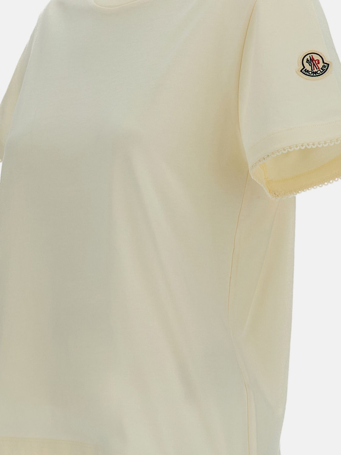 Moncler Moncler T-Shirt Woman White Size M / US 6-8 / IT 42-44 - 3 Thumbnail