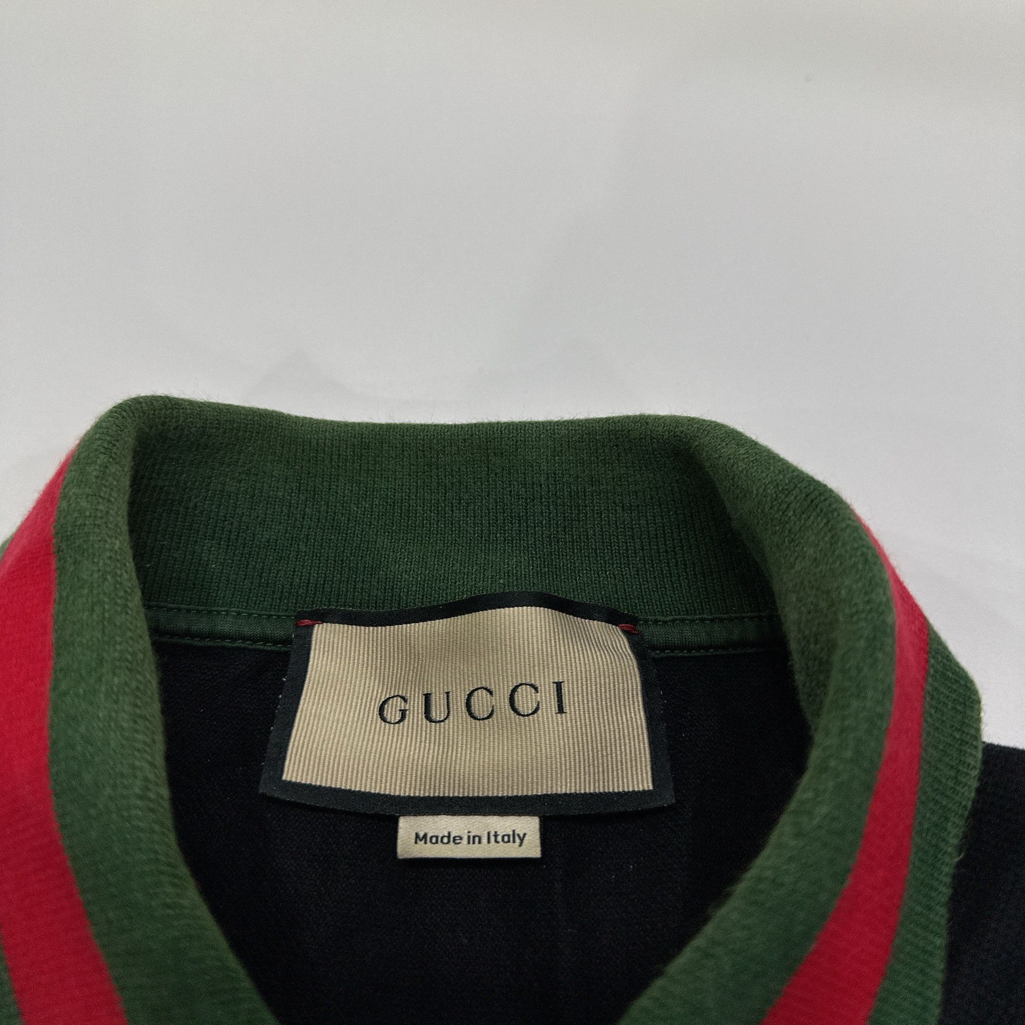 Gucci Gucci Web Stripe Collar Polo Shirt XS Size US XS / EU 42 / 0 - 4 Thumbnail