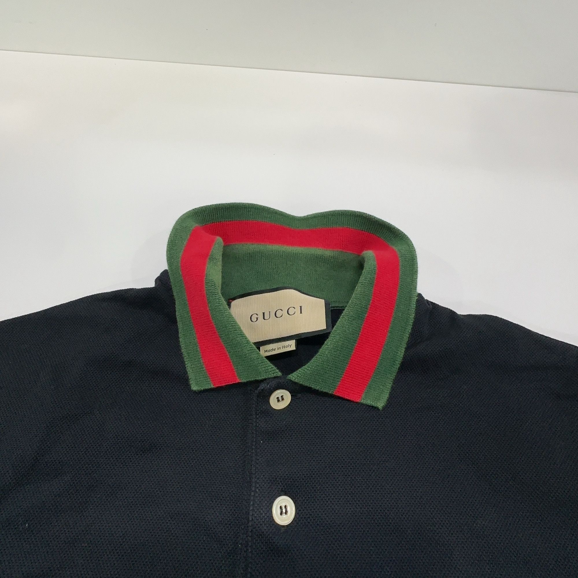 Gucci Gucci Web Stripe Collar Polo Shirt XS Size US XS / EU 42 / 0 - 7 Thumbnail
