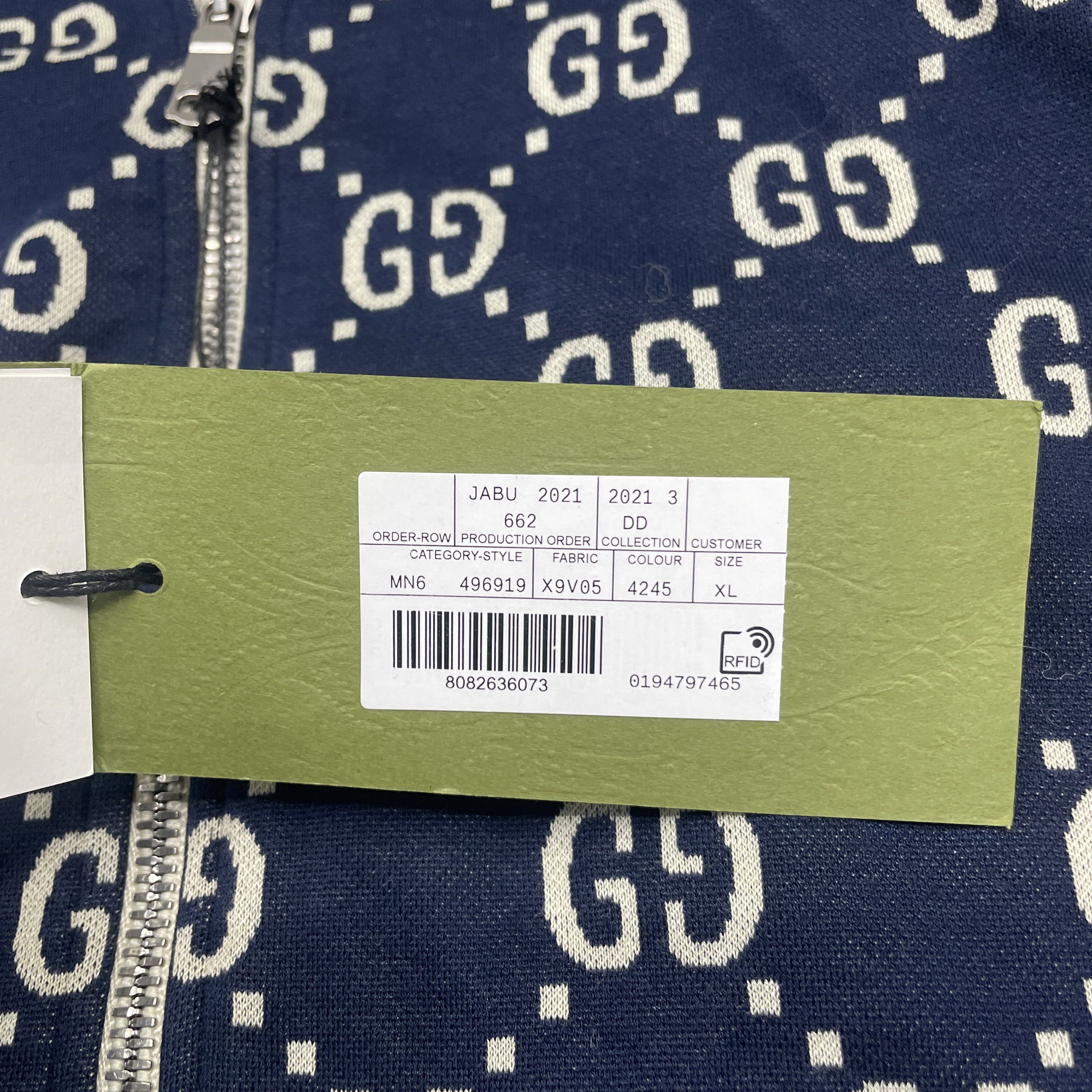 Gucci Gucci GG Jacquard Zip Track Jacket XL Size US XL / EU 56 / 4 - 4 Thumbnail