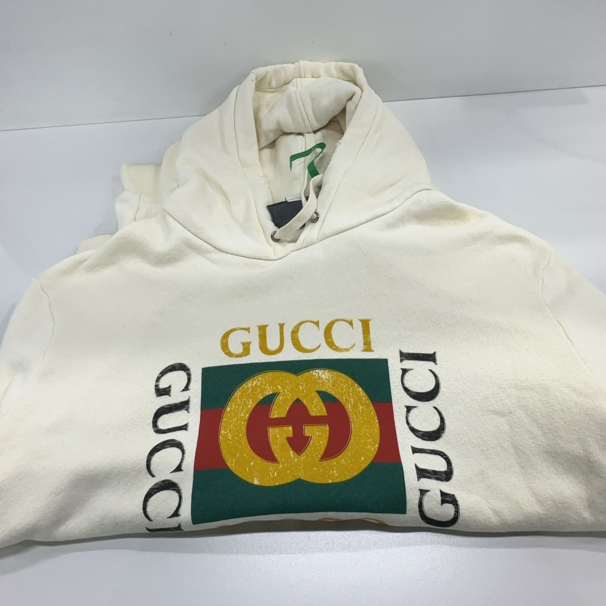 Gucci Gucci Logo Print Hoodie Size L Size US L / EU 52-54 / 3 - 8 Thumbnail