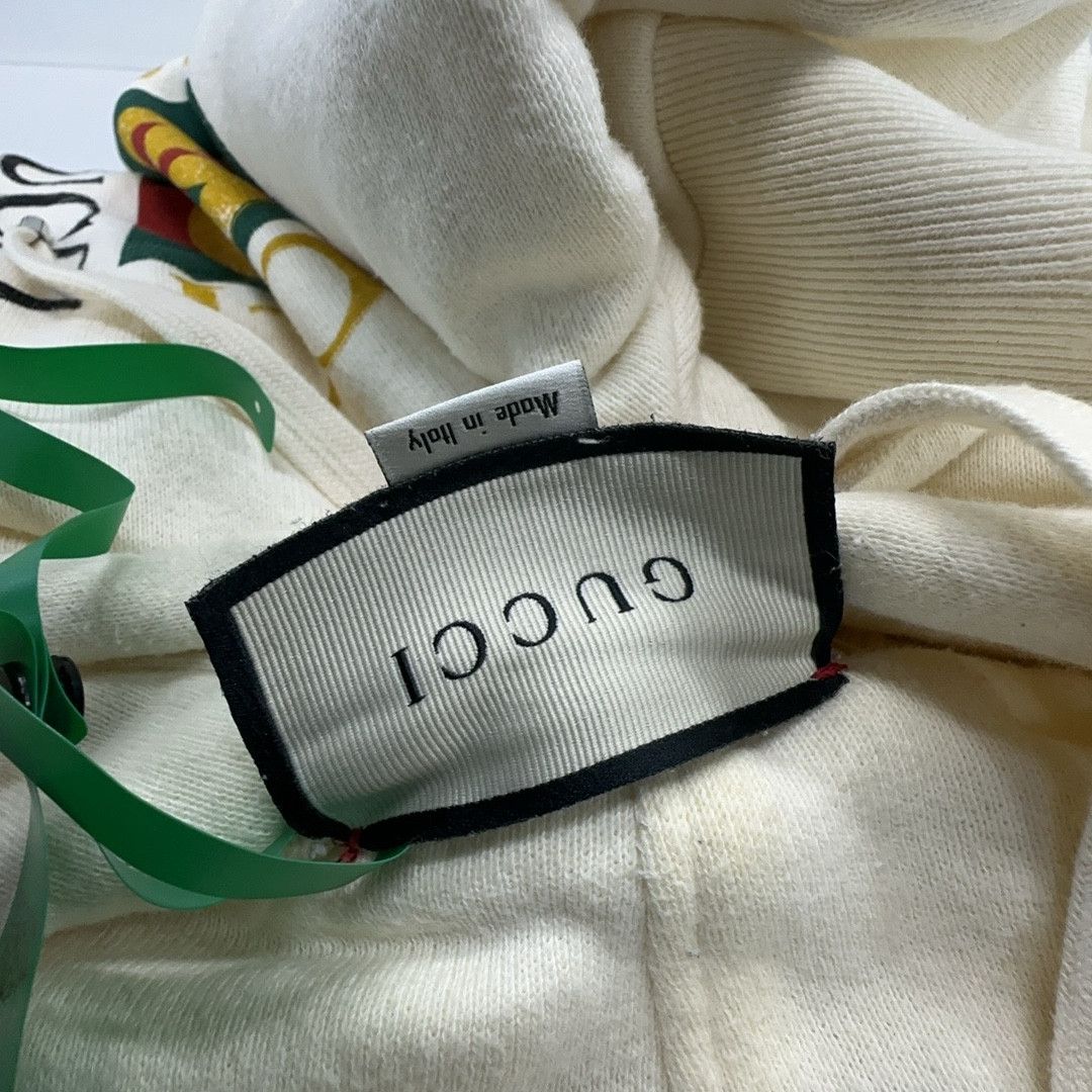 Gucci Gucci Logo Print Hoodie Size L Size US L / EU 52-54 / 3 - 4 Thumbnail