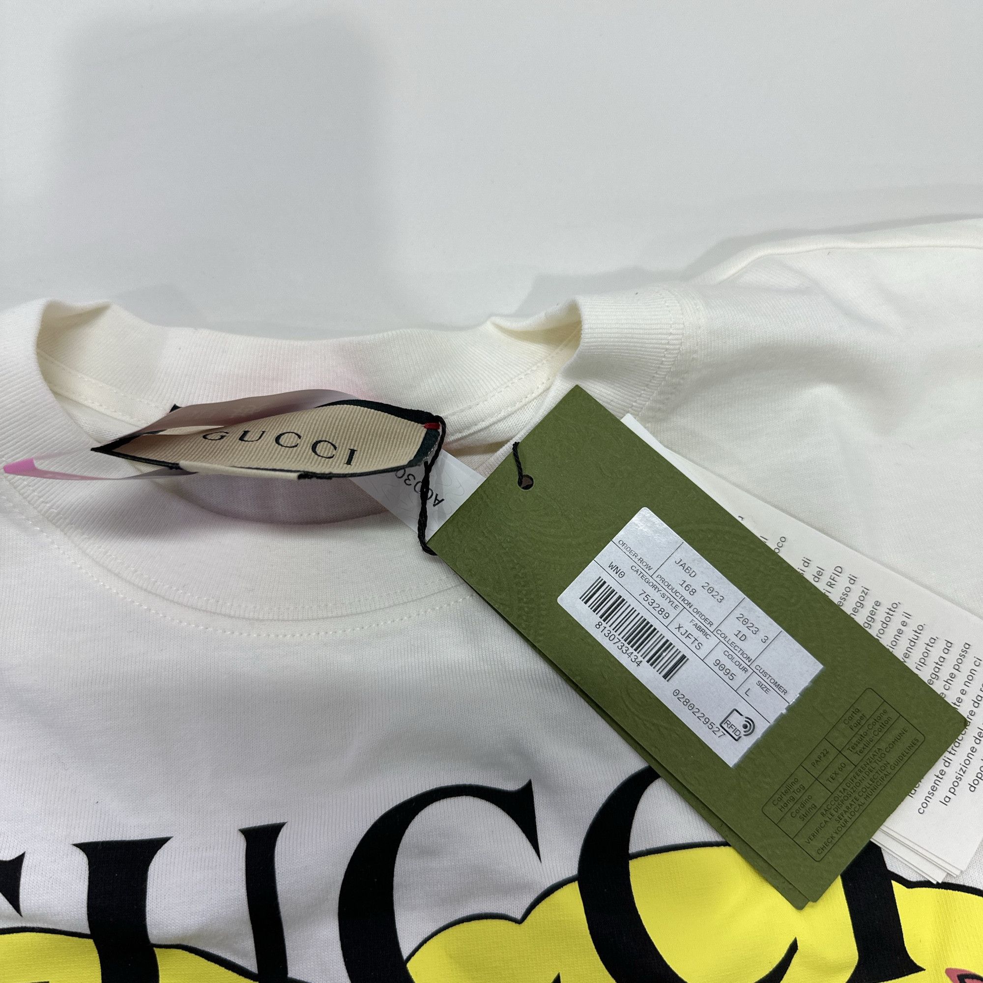Gucci Gucci Bear Print Cropped T-Shirt Size L Size L / US 10 / IT 46 - 4 Thumbnail