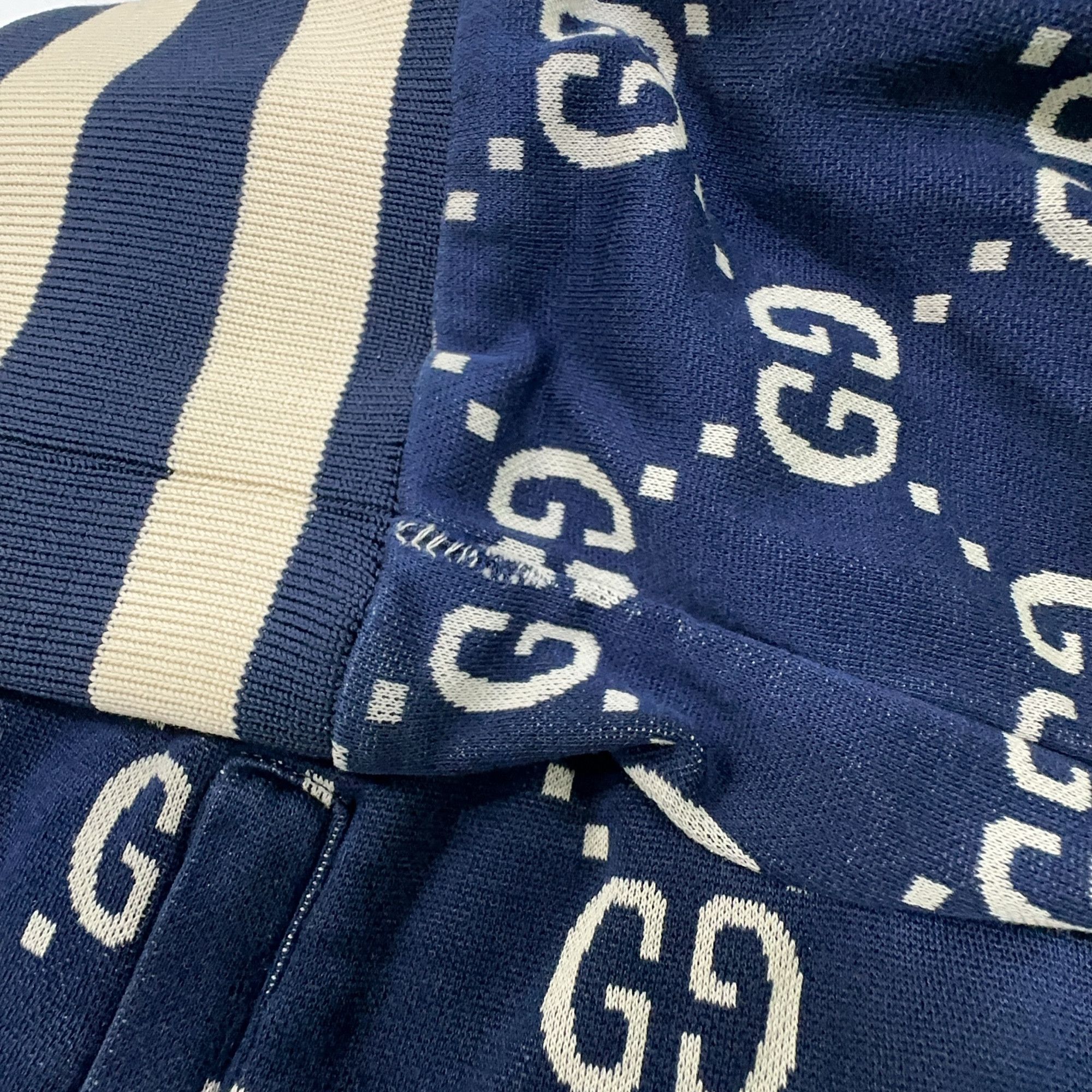 Gucci Gucci GG Jacquard Monogram Zip Track Jacket US L Size US L / EU 52-54 / 3 - 11 Thumbnail