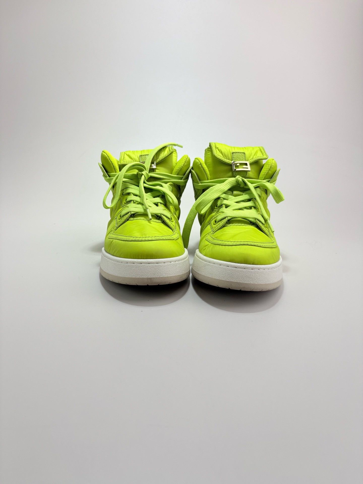 Fendi Fendi Green Match Hi-Top Sneakers 38 Size US 5.5 / EU 38 - 3 Thumbnail