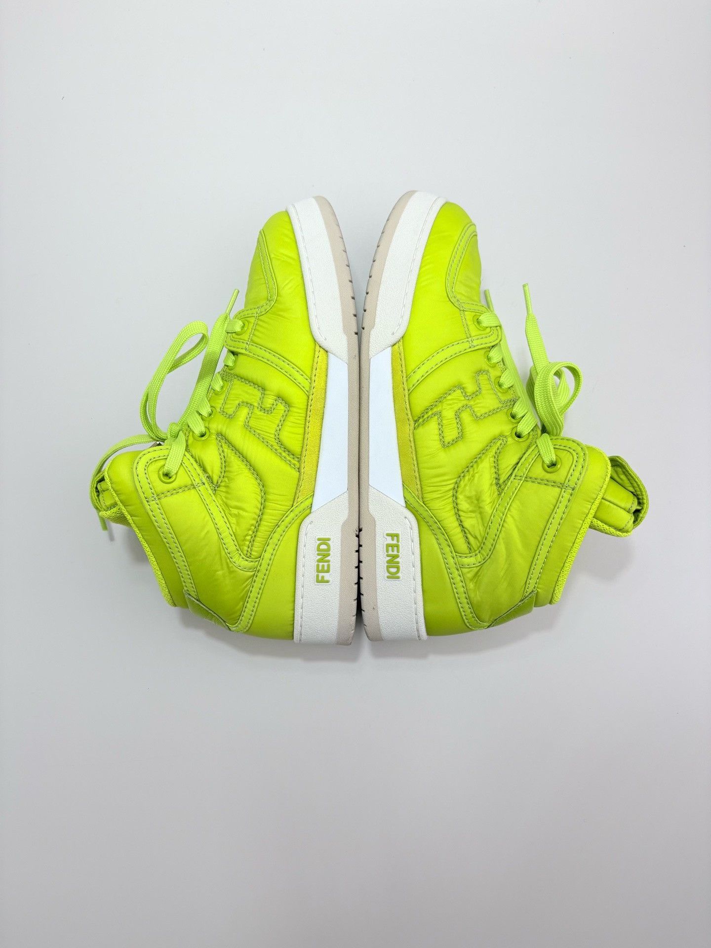 Fendi Fendi Green Match Hi-Top Sneakers 38 Size US 5.5 / EU 38 - 5 Thumbnail