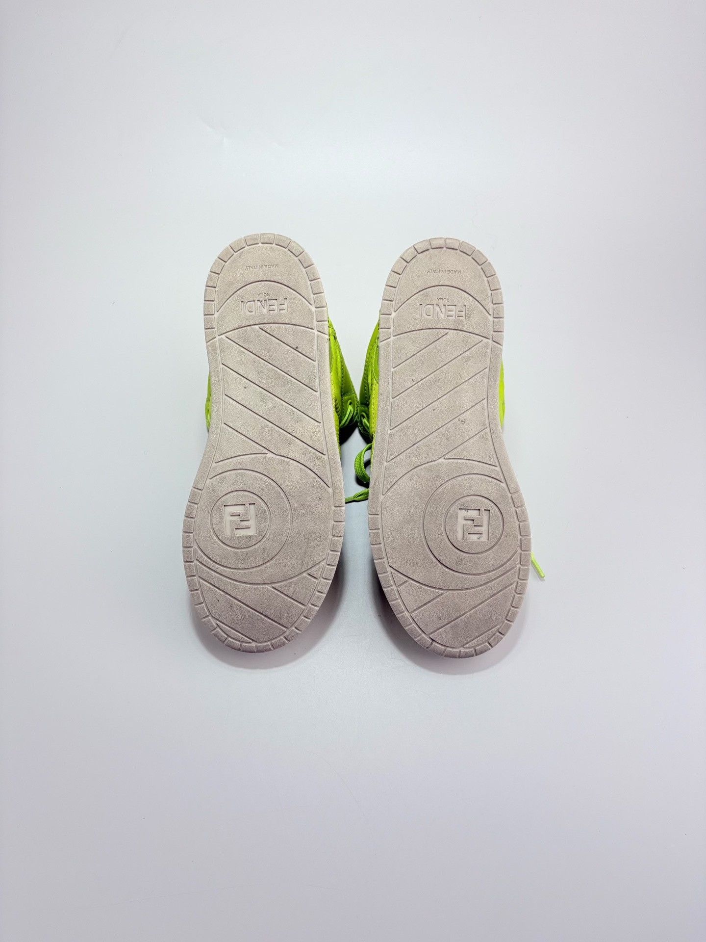 Fendi Fendi Green Match Hi-Top Sneakers 38 Size US 5.5 / EU 38 - 7 Thumbnail