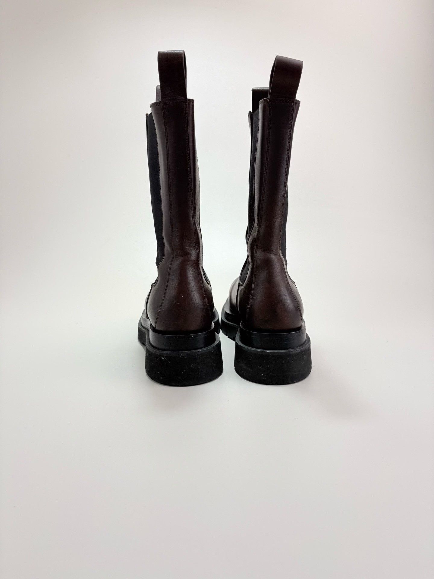 Bottega Veneta Bottega Veneta Brown Leather Lug Boots 39 Size US 6 / EU 39 - 4 Thumbnail