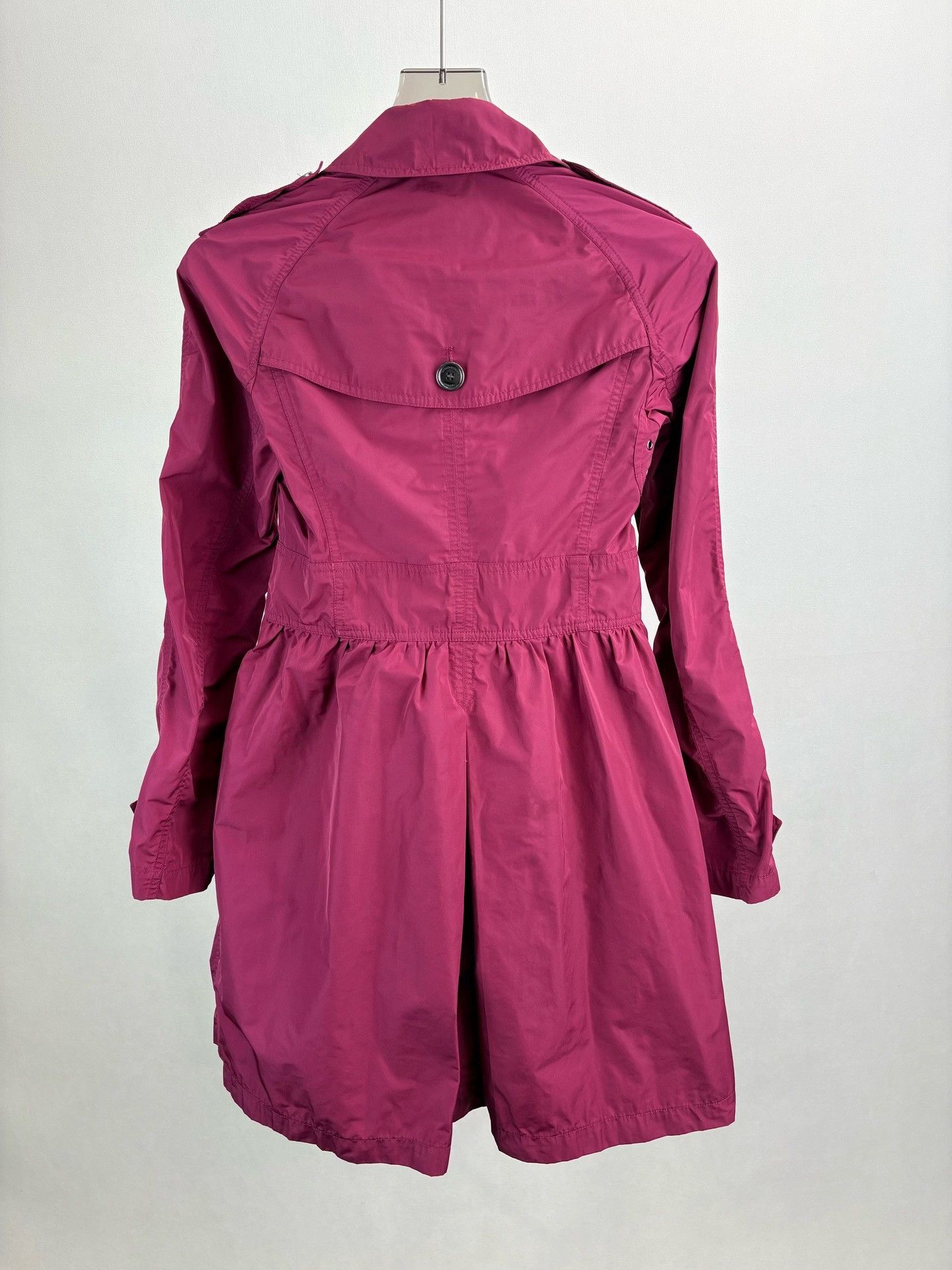 Burberry Burberry Brit Fuchsia Trench Coat UK 6 Size XS / US 0-2 / IT 36-38 - 3 Thumbnail