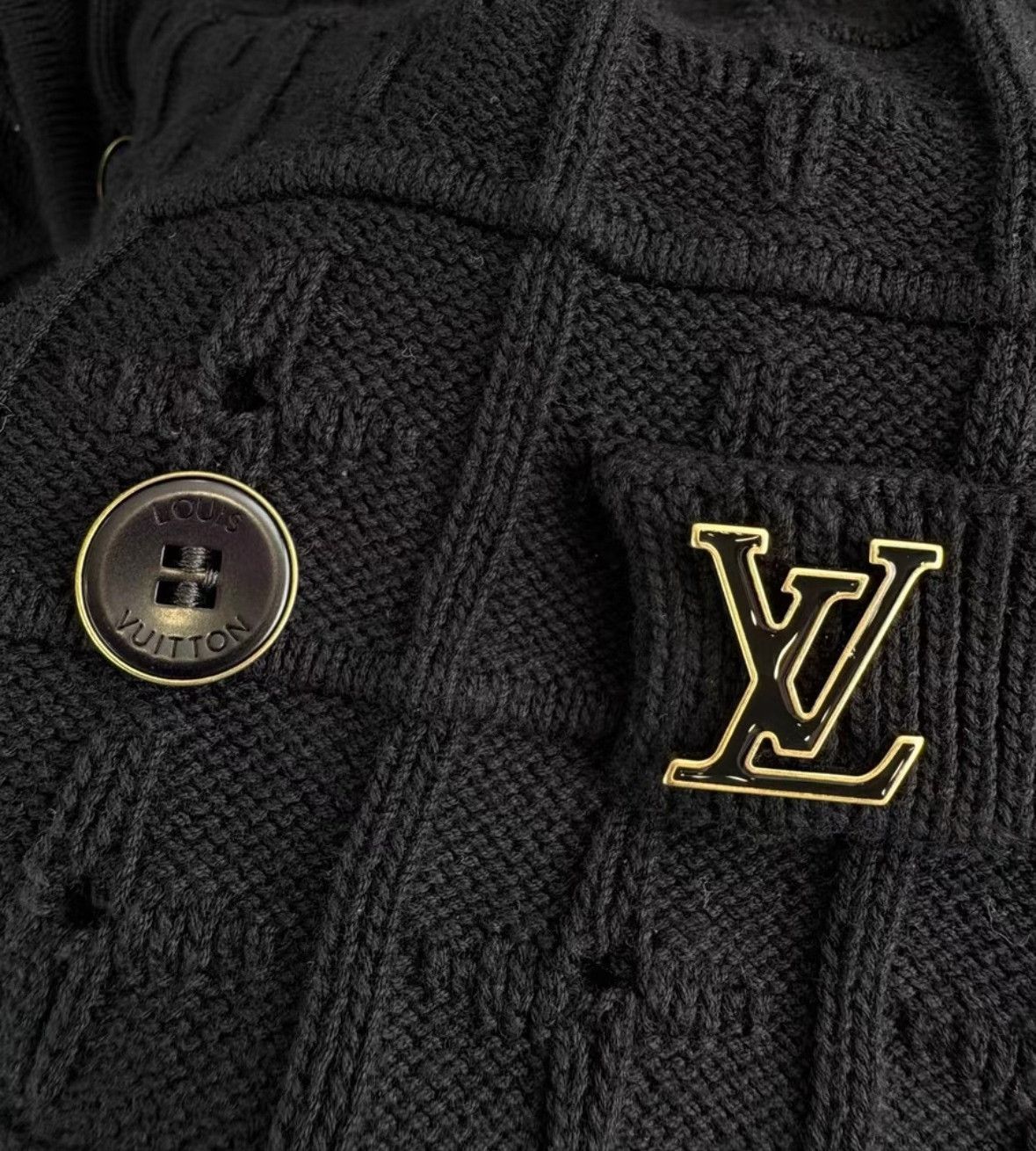 Louis Vuitton Louis Vuitton Double Breasted Knit Cardigan XXL Size US XXL / EU 58 / 5 - 6 Thumbnail