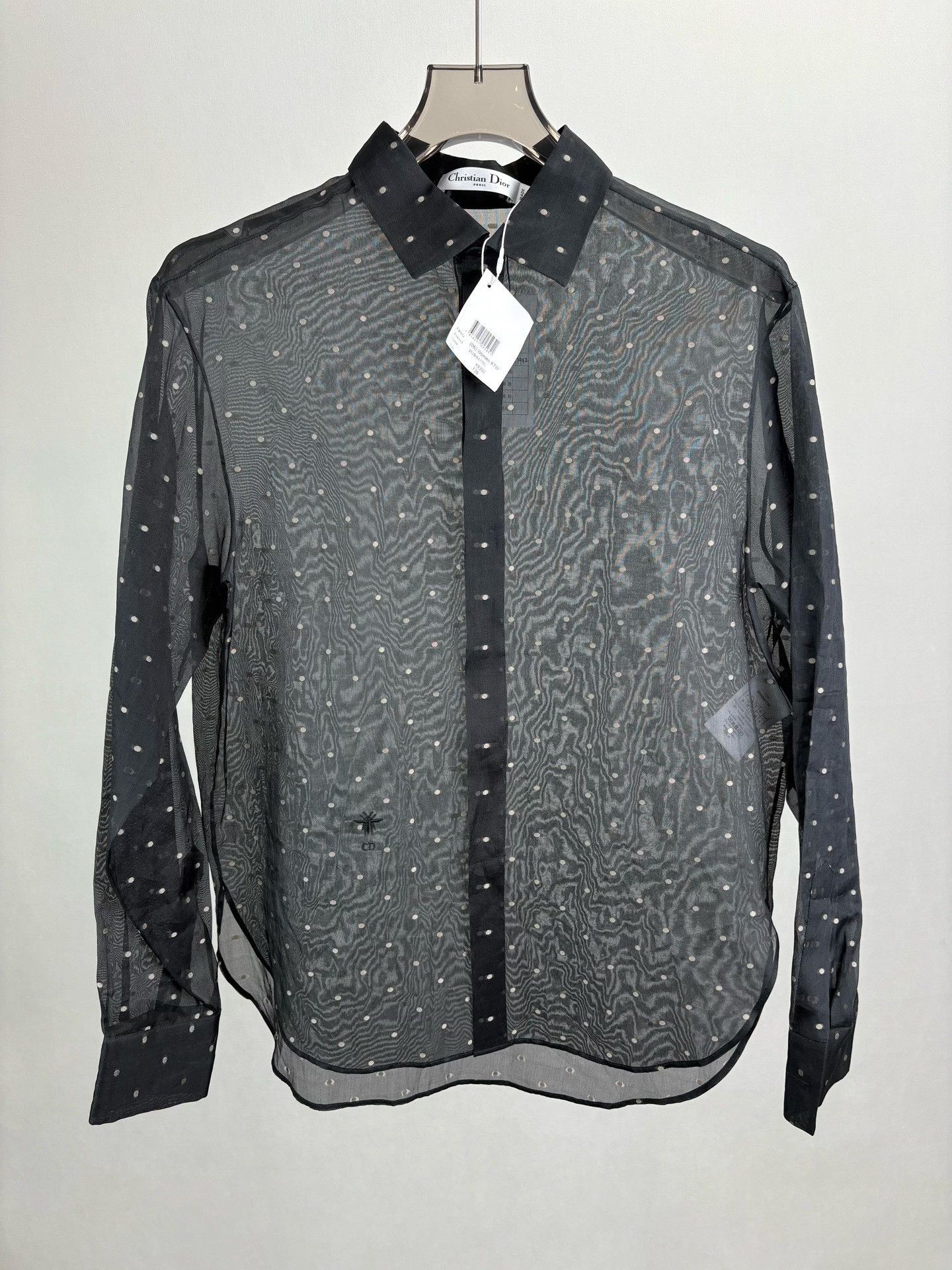 Dior Dior Polka Dot Organza Shirt FR 38 Size S / US 4 / IT 40 - 2 Thumbnail
