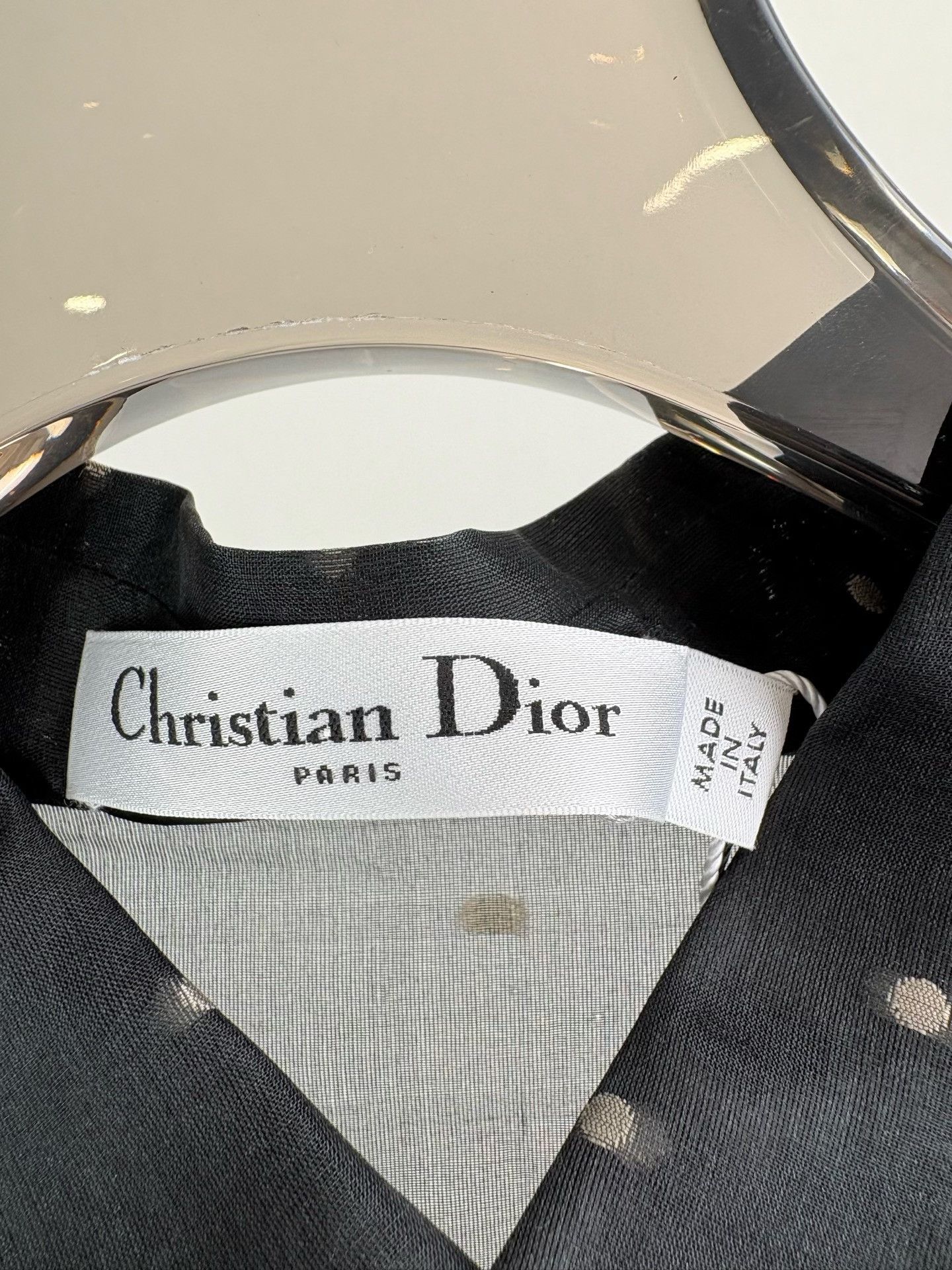 Dior Dior Polka Dot Organza Shirt FR 38 Size S / US 4 / IT 40 - 6 Thumbnail