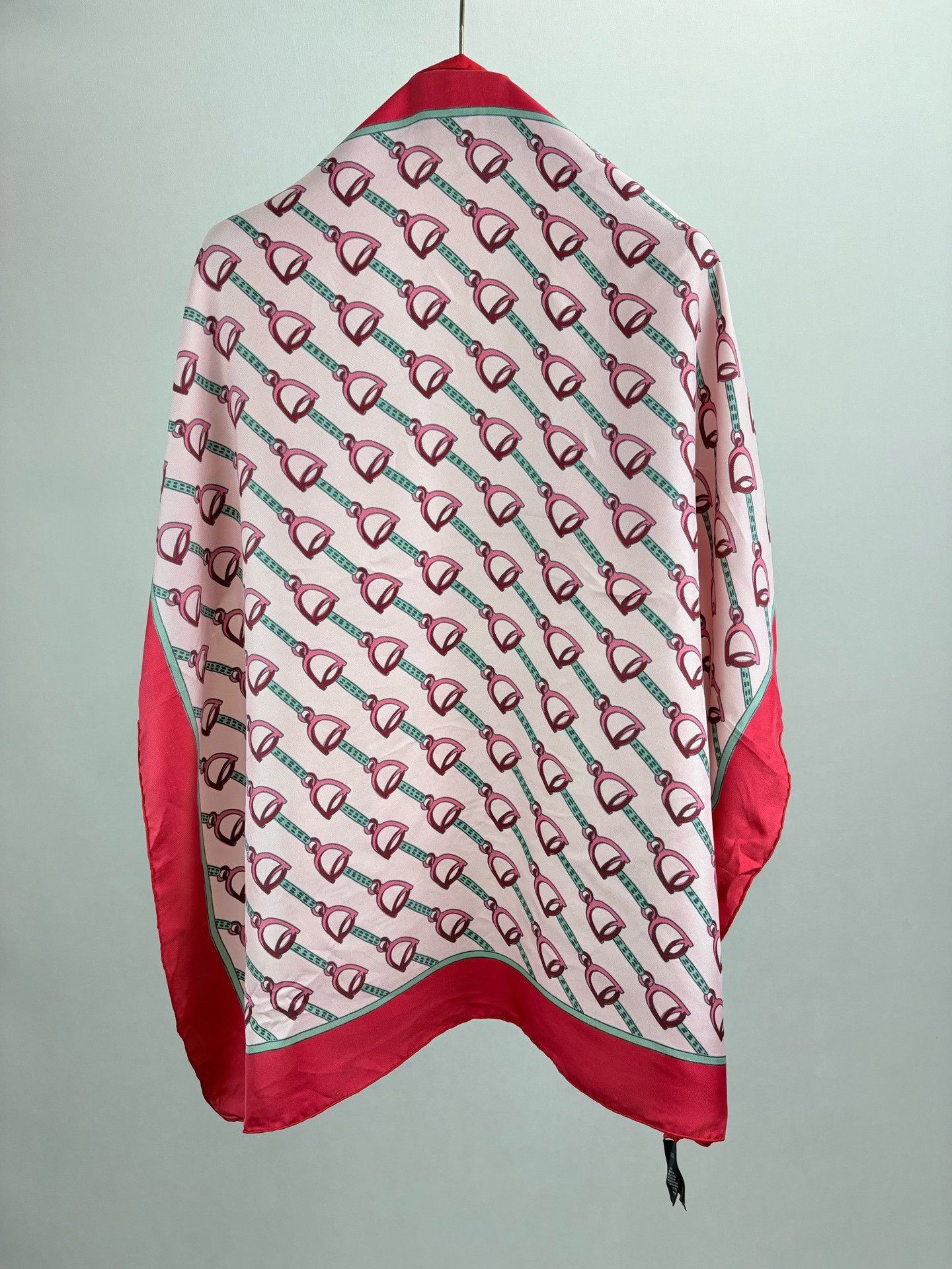 Gucci Gucci Horsebit Stirrup Print Silk Scarf 85x85 Size ONE SIZE - 3 Thumbnail