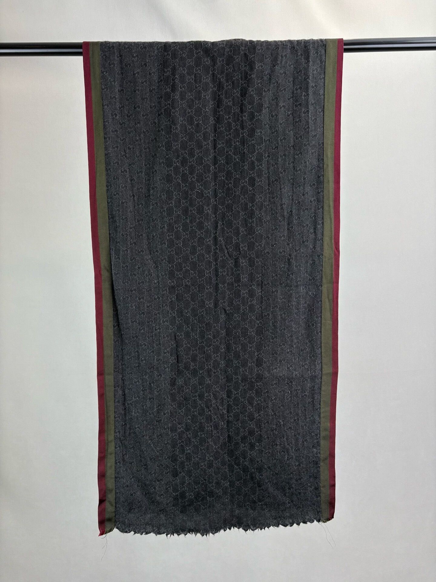 Gucci Gucci Monogram Silk Cashmere Scarf ONE SIZE Size ONE SIZE - 2 Thumbnail