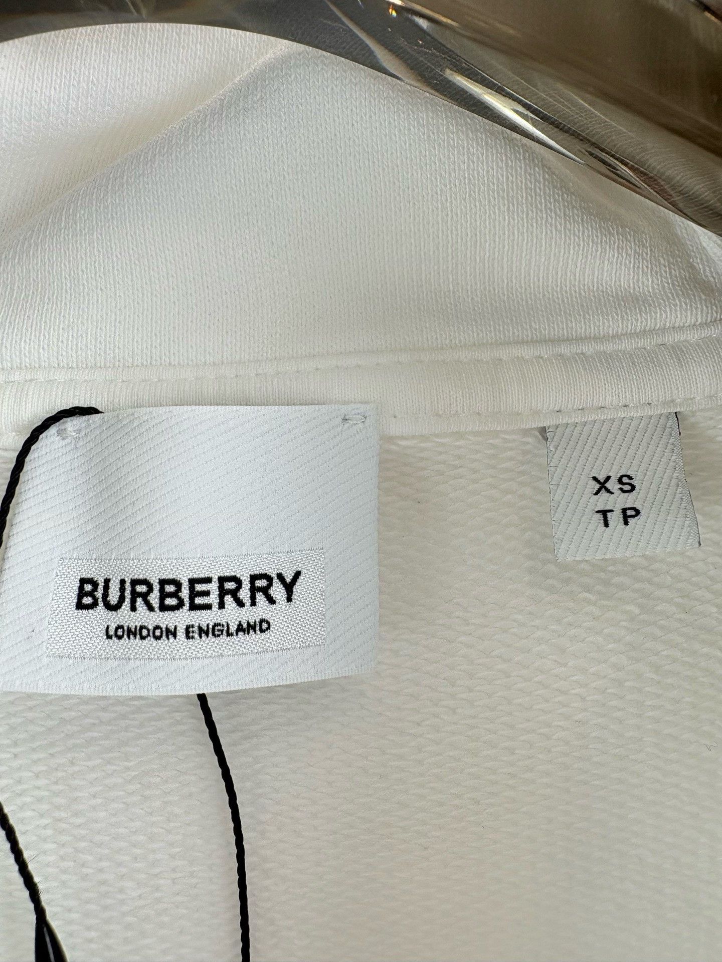 Burberry Burberry Check Panel Hoodie White XS Size US XS / EU 42 / 0 - 4 Thumbnail