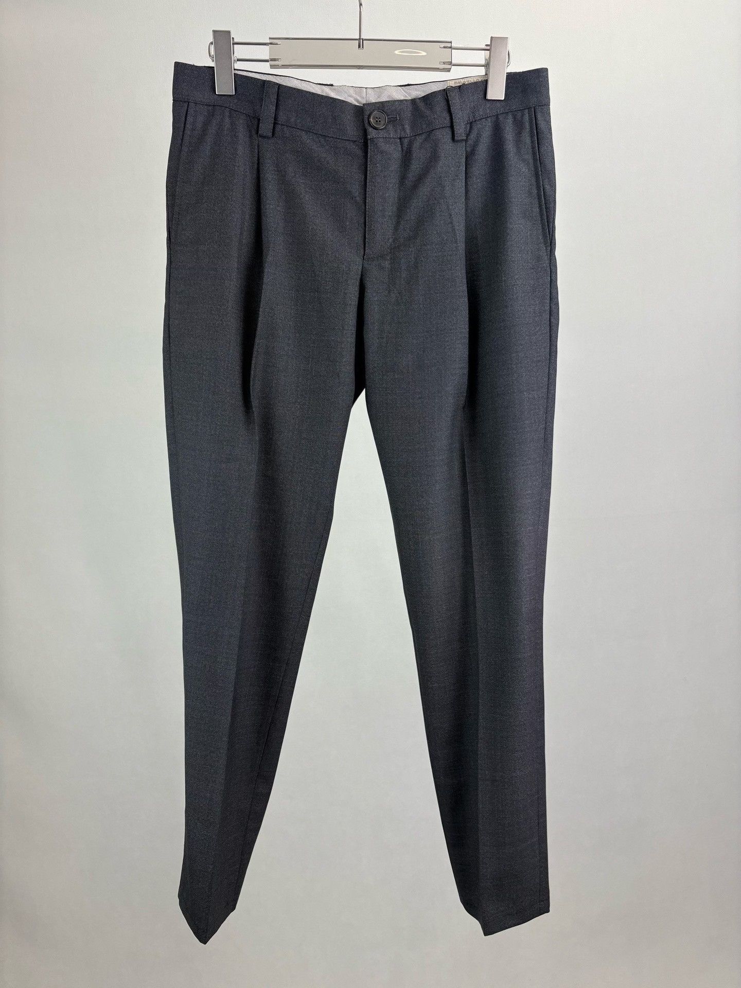 Brunello Cucinelli Brunello Cucinelli Grey Wool Trousers 40R Size 40R - 2 Thumbnail