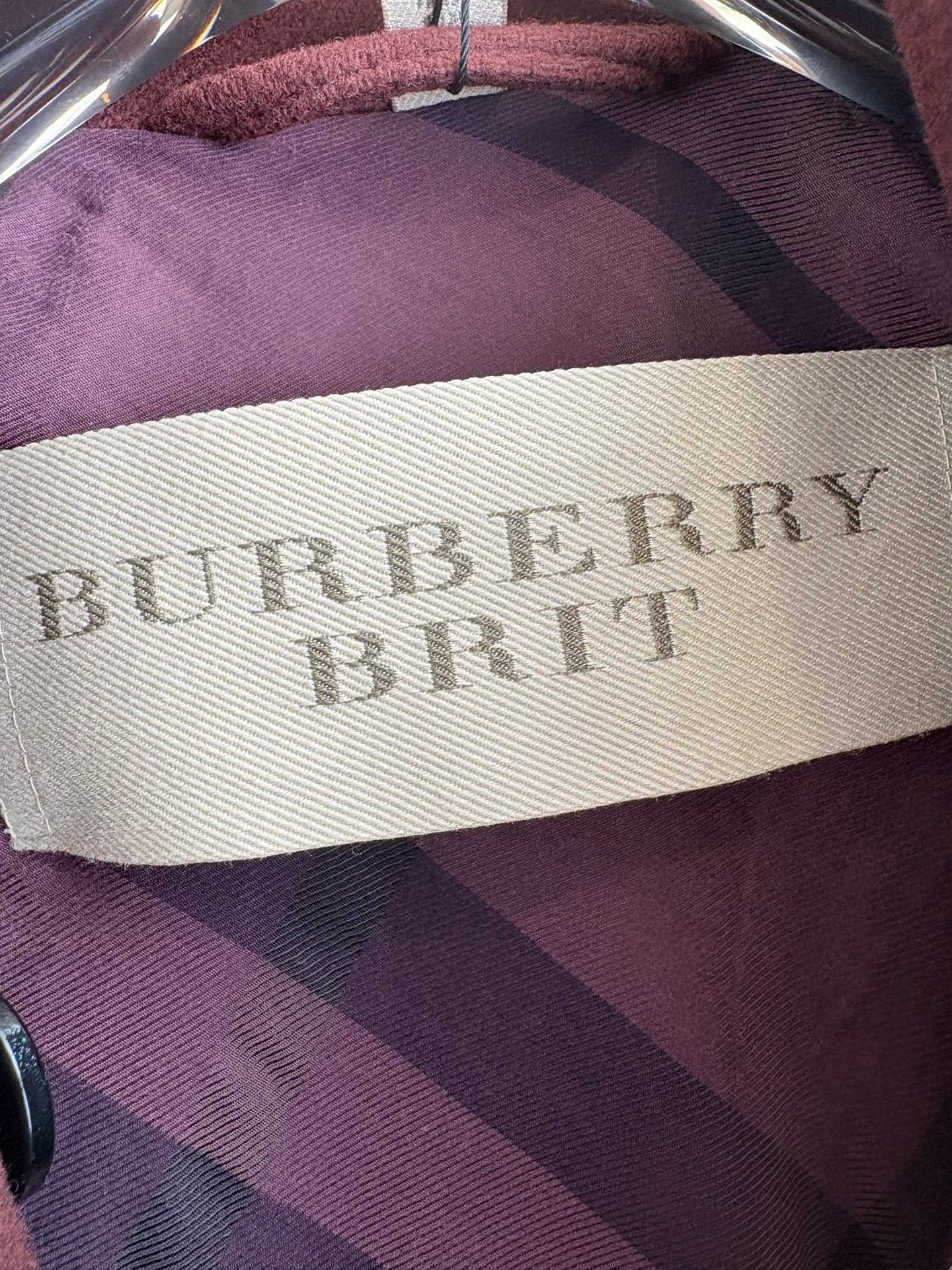 Burberry Burberry Brit Burgundy Wool Cashmere Coat UK 6 Size XS / US 0-2 / IT 36-38 - 5 Thumbnail