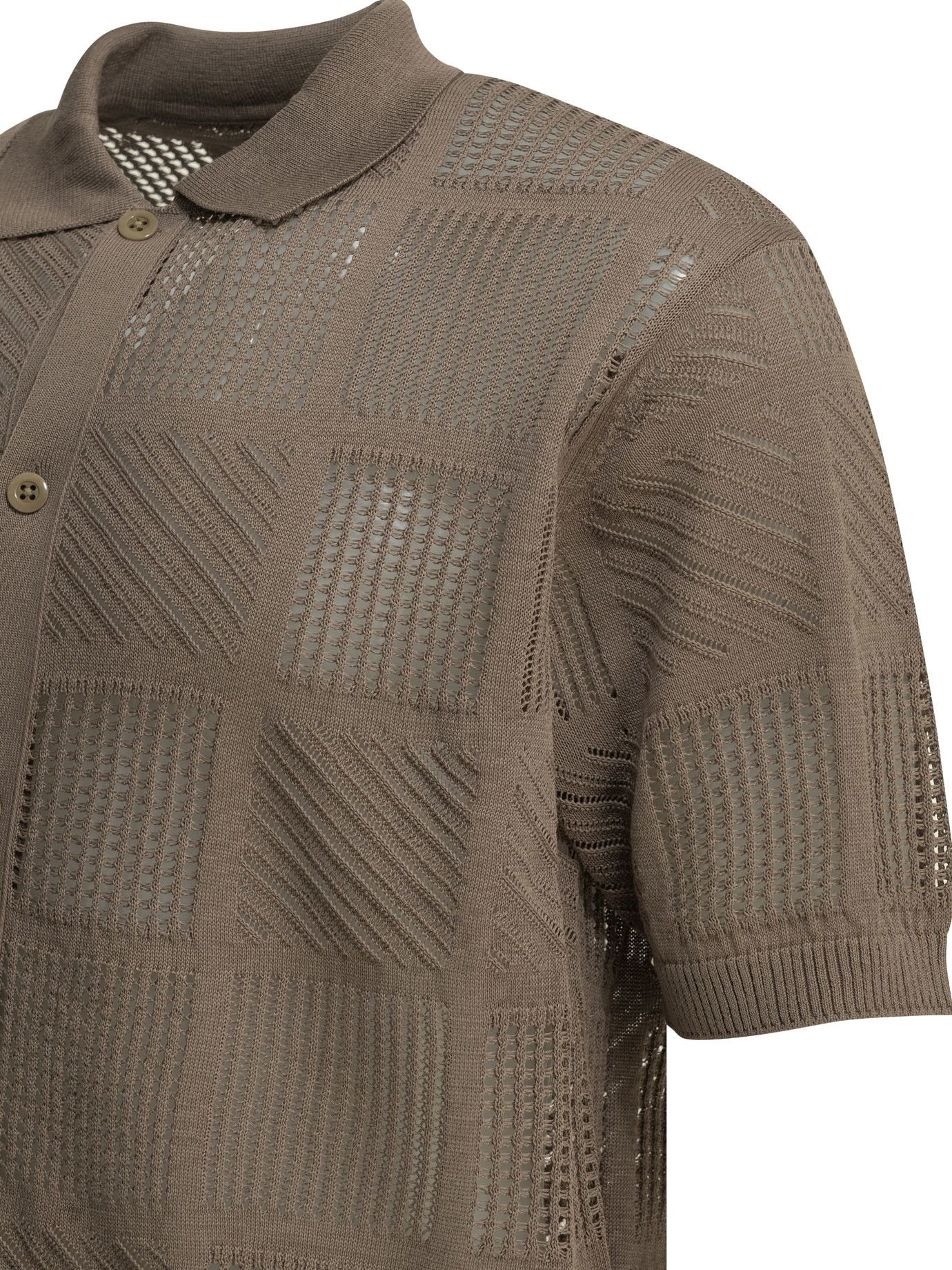 Beams Plus Beams Plus Textured Knit Button-Down Polo Shirt tag size M Men - USA Duties Paid Size US M / EU 48-50 / 2 - 4 Thumbnail
