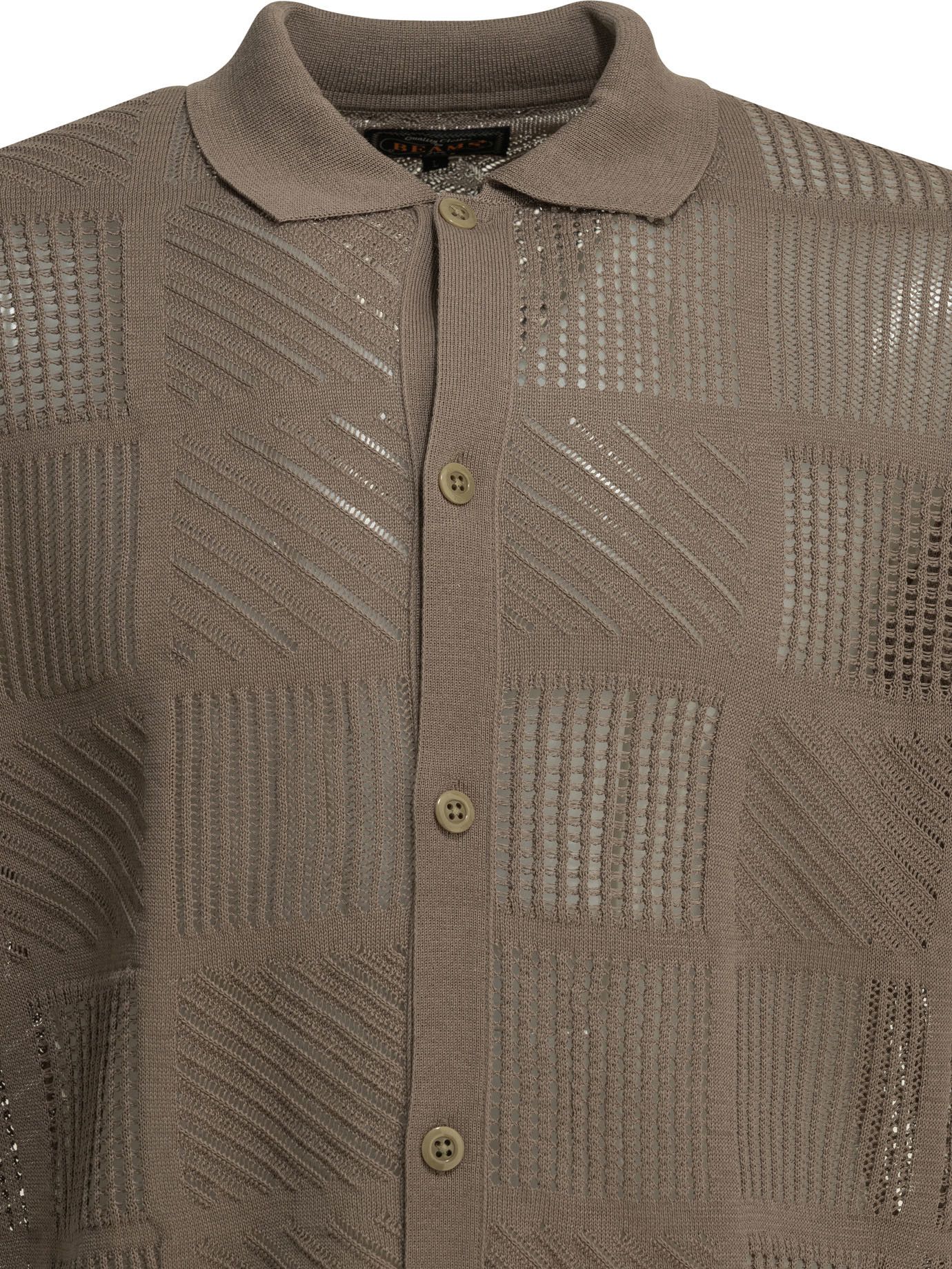 Beams Plus Beams Plus Textured Knit Button-Down Polo Shirt tag size M Men - USA Duties Paid Size US M / EU 48-50 / 2 - 3 Thumbnail