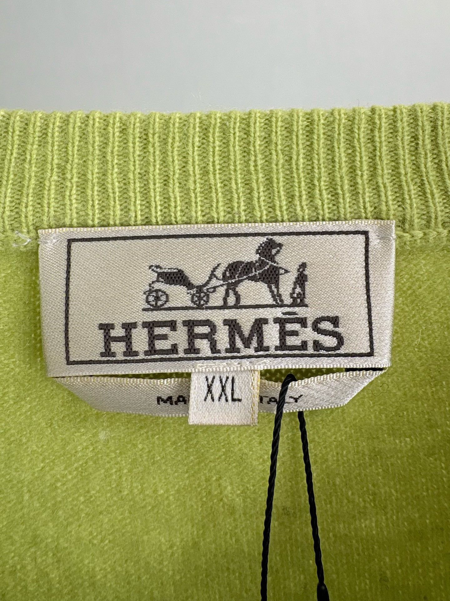 Hermes Hermes 100% Cashmere V-Neck Sweater XXL Size US XXL / EU 58 / 5 - 4 Thumbnail