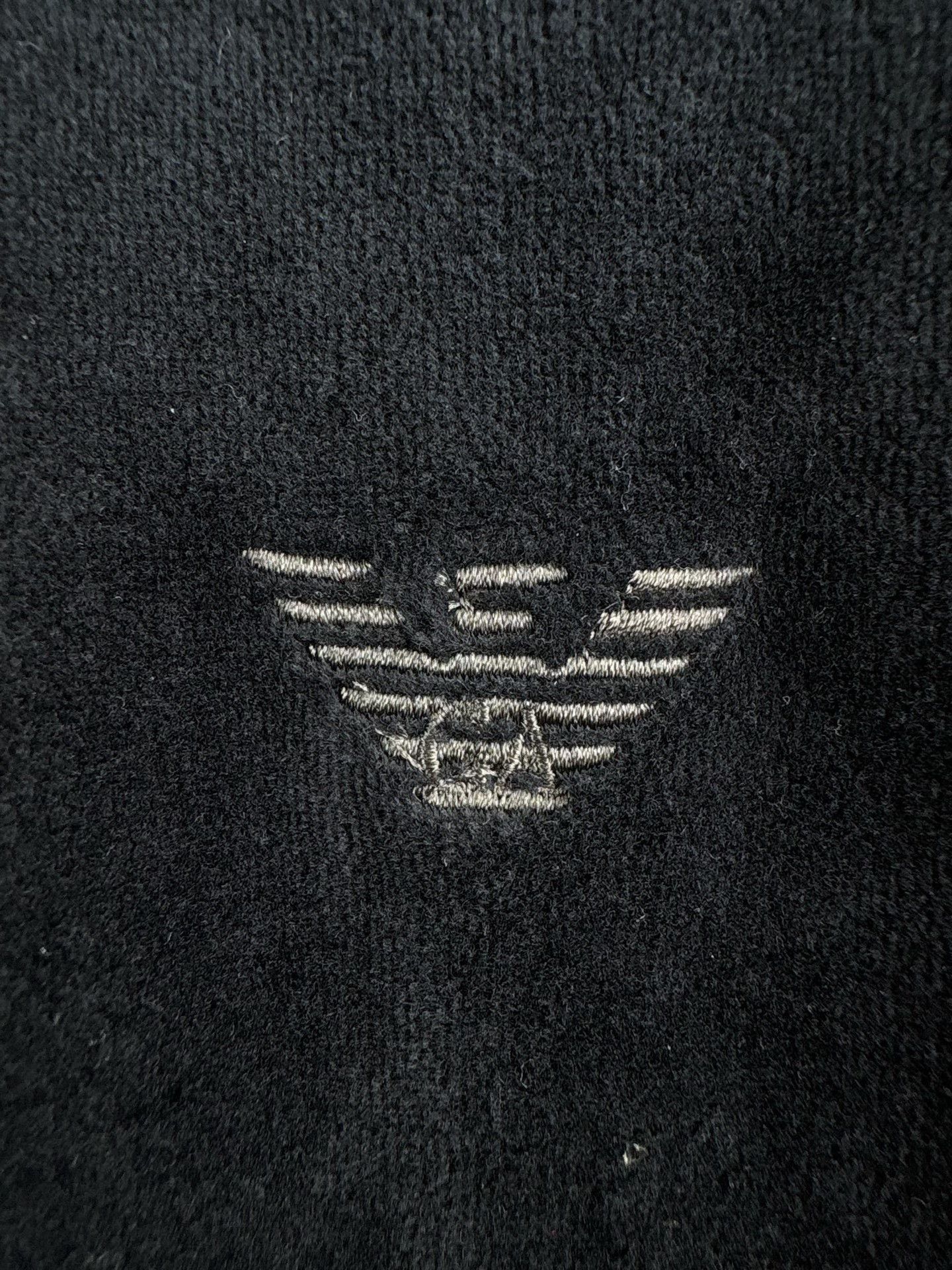 Emporio Armani Emporio Armani Velour Zip Sweatshirt XL Size US XL / EU 56 / 4 - 4 Thumbnail
