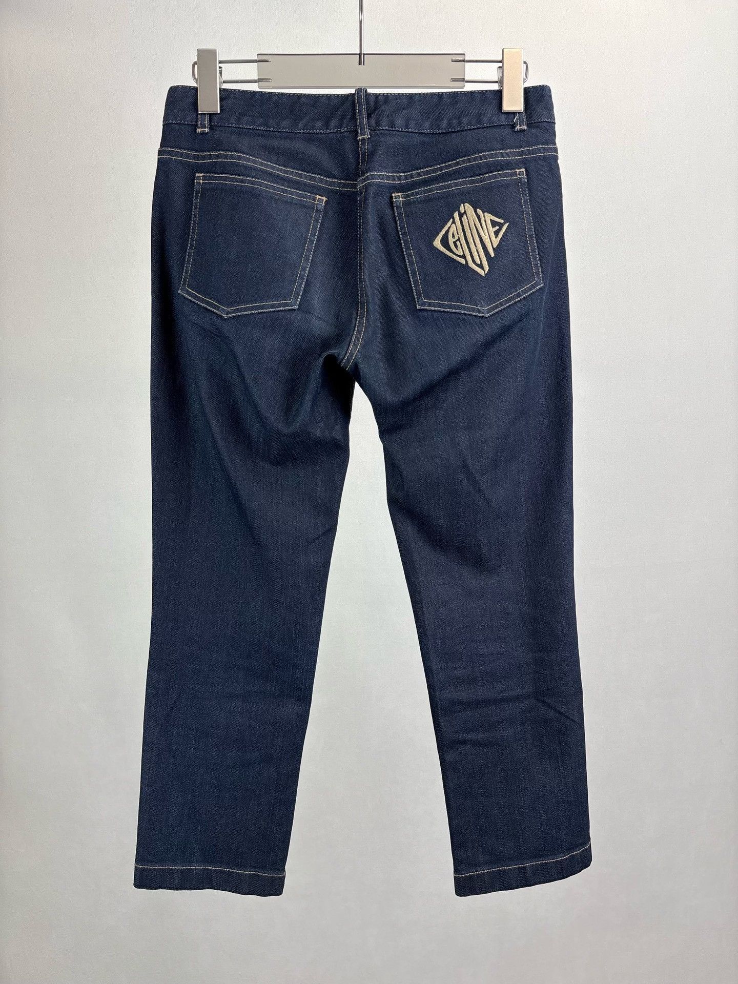 Celine Celine Embroidered Logo Denim Jeans 38 Size 27" / US 4 / IT 40 - 2 Thumbnail