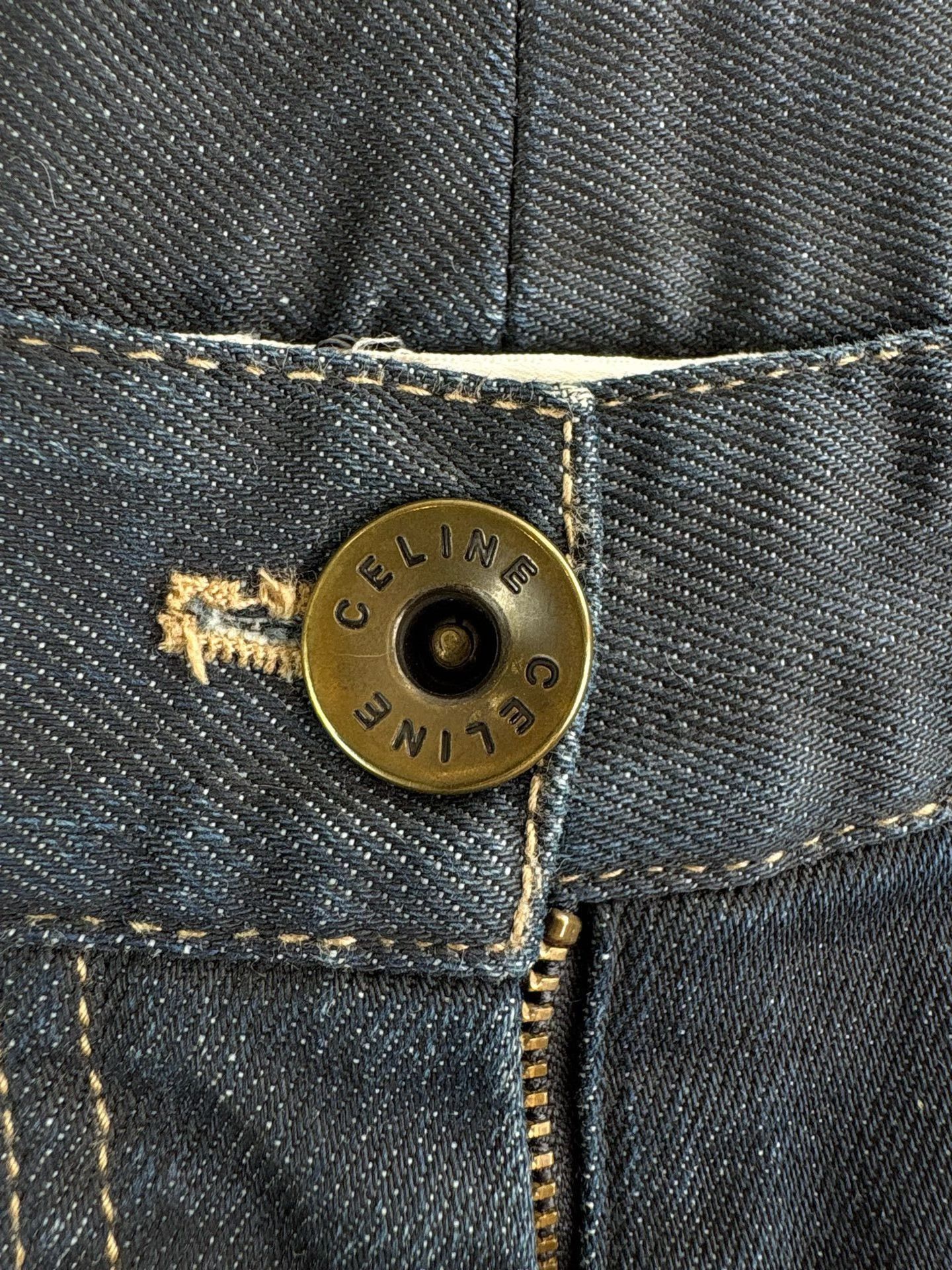 Celine Celine Embroidered Logo Denim Jeans 38 Size 27" / US 4 / IT 40 - 4 Thumbnail