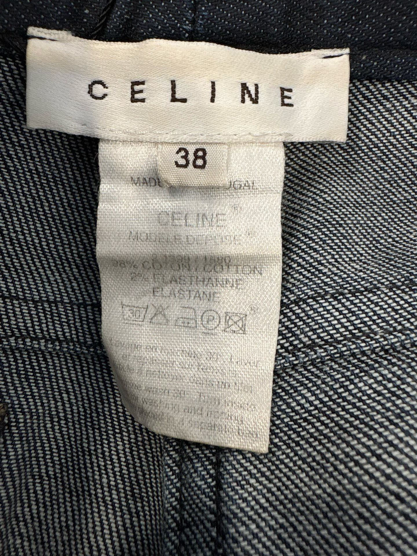 Celine Celine Embroidered Logo Denim Jeans 38 Size 27" / US 4 / IT 40 - 7 Thumbnail