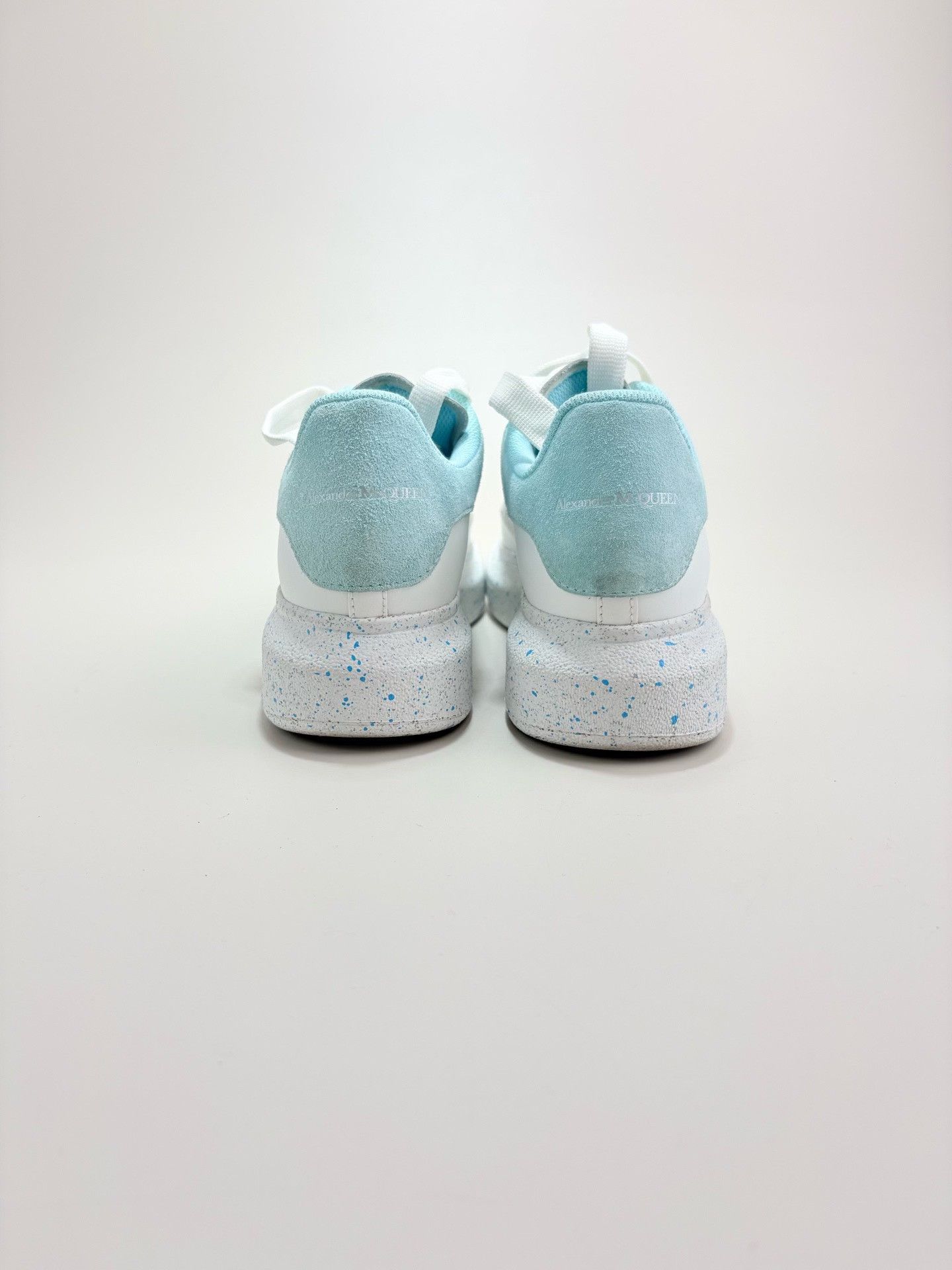 Alexander McQueen Alexander McQueen Blue Splatter Oversized Sneakers 37 Size US 7 / IT 37 - 4 Thumbnail