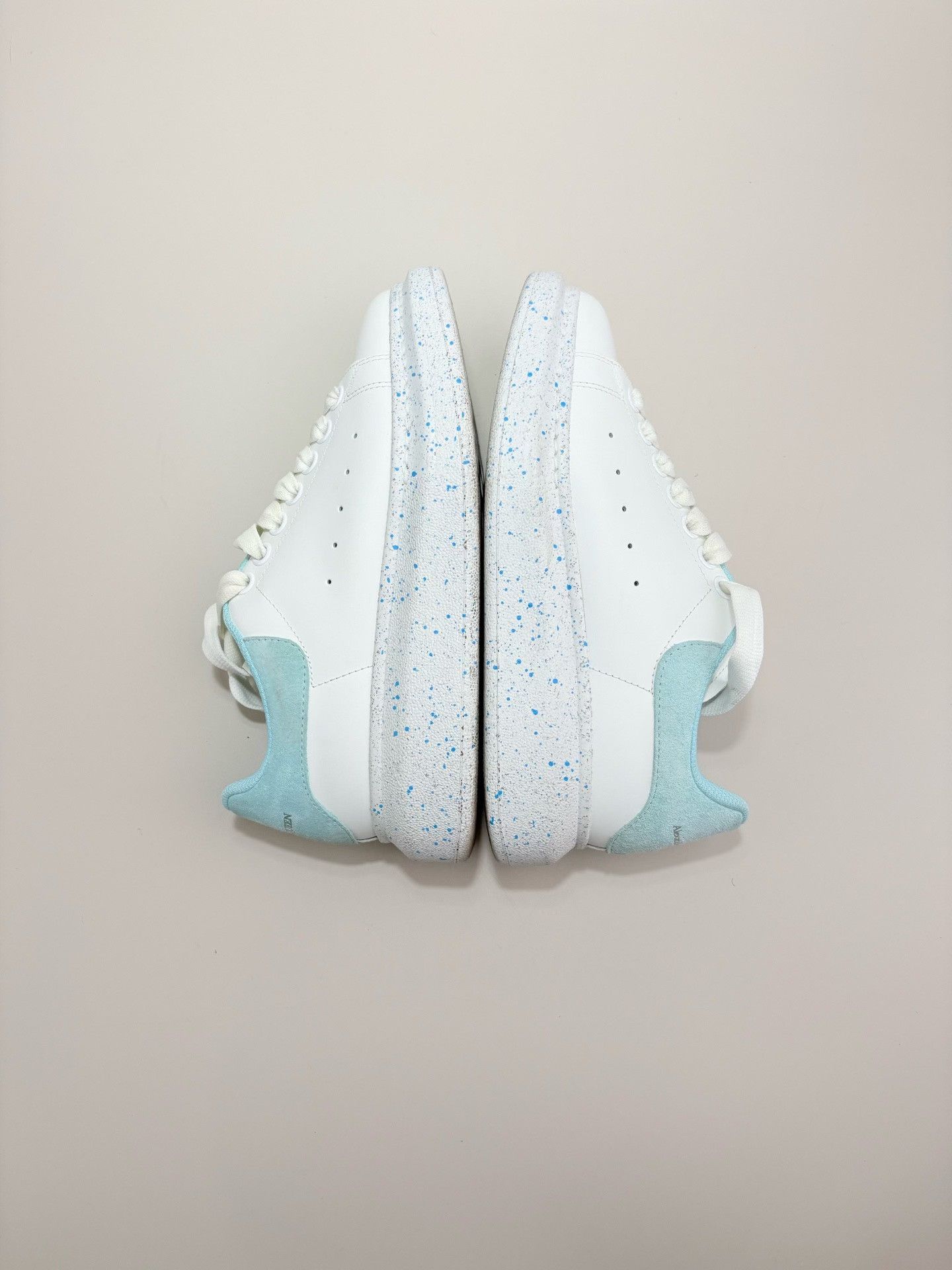 Alexander McQueen Alexander McQueen Blue Splatter Oversized Sneakers 37 Size US 7 / IT 37 - 5 Thumbnail