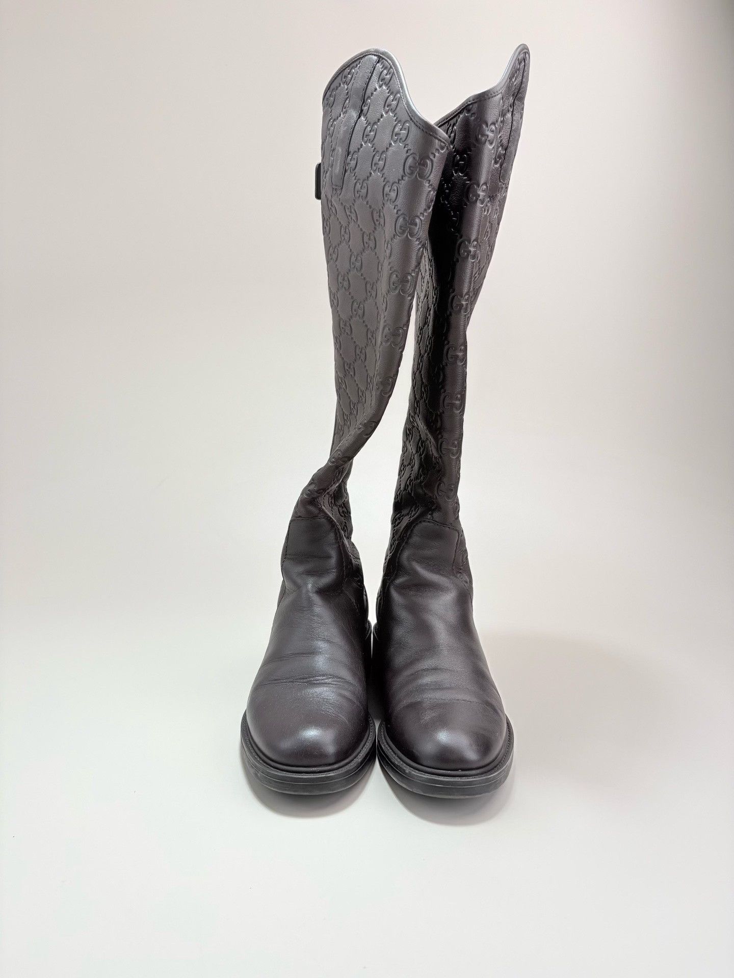 Gucci Gucci Guccissima Leather Tall Boots 35.5 Size US 5.5 / IT 35.5 - 3 Thumbnail