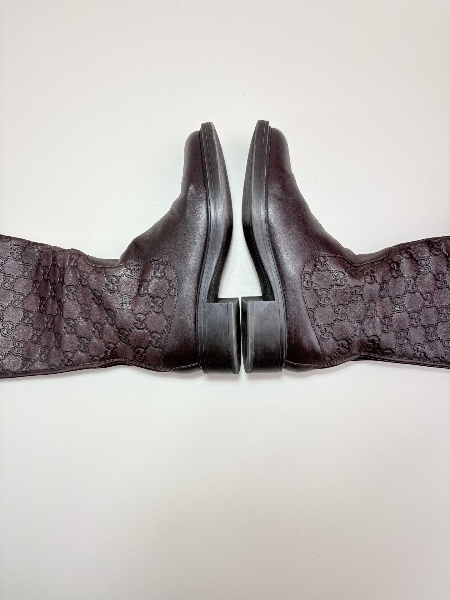 Gucci Gucci Guccissima Leather Tall Boots 35.5 Size US 5.5 / IT 35.5 - 5 Thumbnail