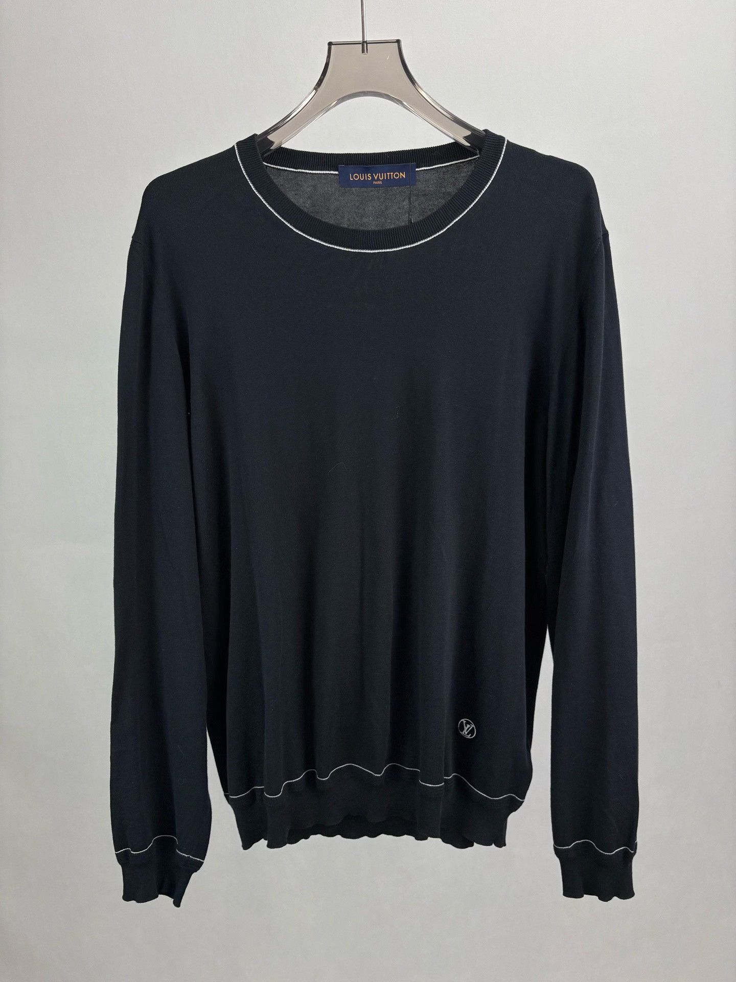 Louis Vuitton Louis Vuitton Embroidered Logo Knit Sweater XXL Size US XXL / EU 58 / 5 - 2 Thumbnail