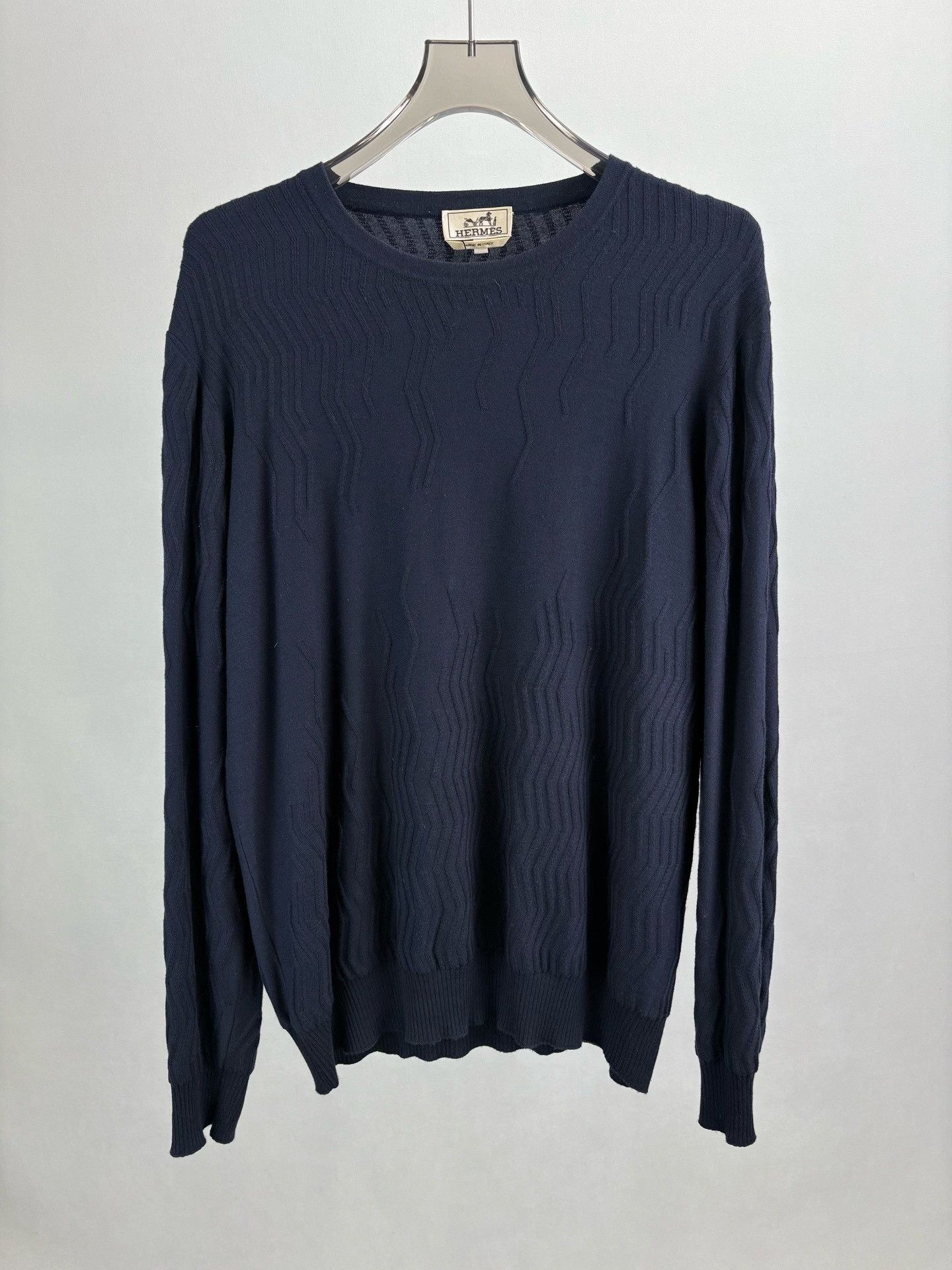 Hermes Hermes Textured Cashmere Blend Knit Sweater XXL Size US XXL / EU 58 / 5 - 2 Thumbnail