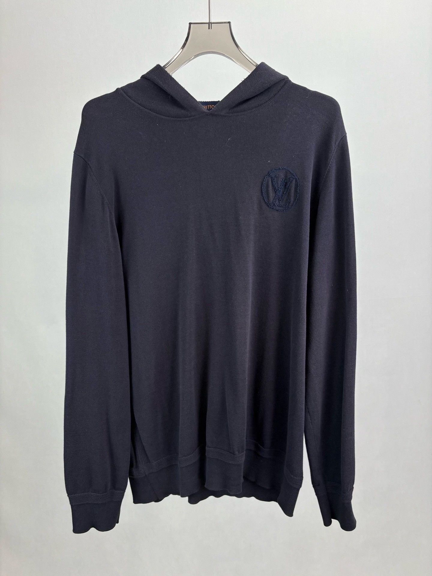 Louis Vuitton Louis Vuitton Flocked Logo Knit Hoodie XXL Size US XXL / EU 58 / 5 - 2 Thumbnail