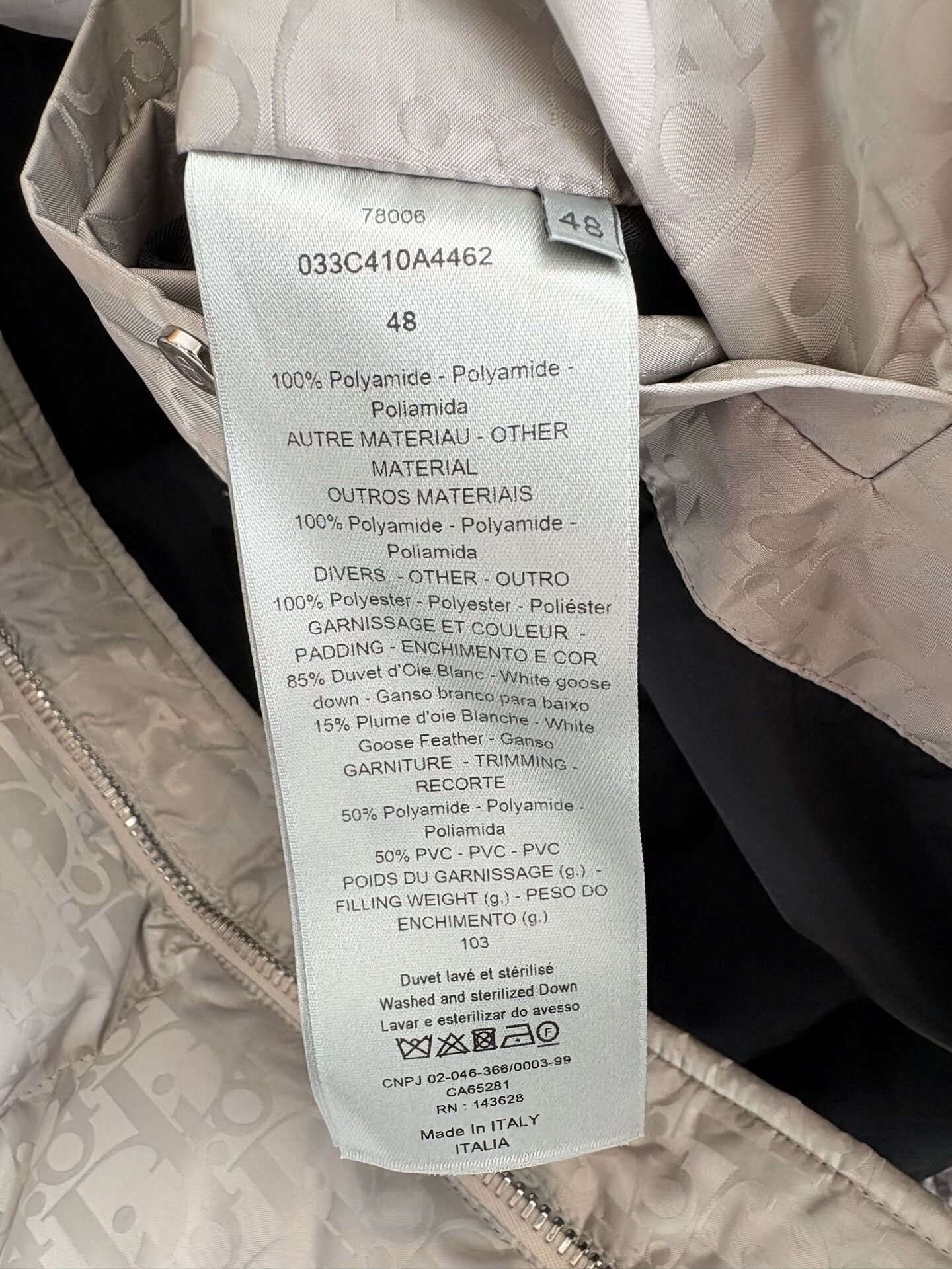 Dior Dior Oblique Monogram Down Vest EU 48 Size US M / EU 48-50 / 2 - 7 Thumbnail
