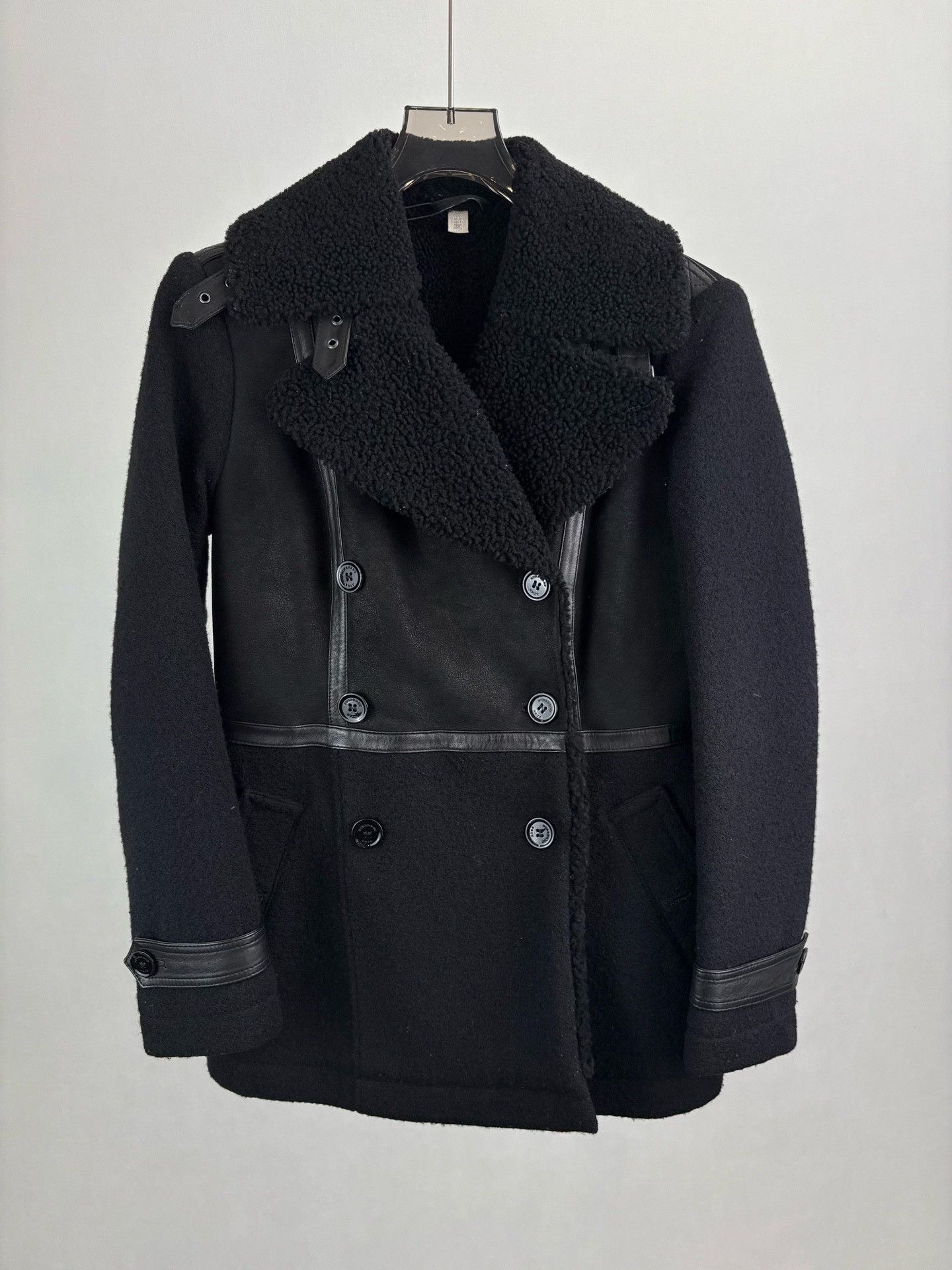 Burberry Burberry Brit Shearling Wool Jacket UK 8 Size S / US 4 / IT 40 - 2 Thumbnail